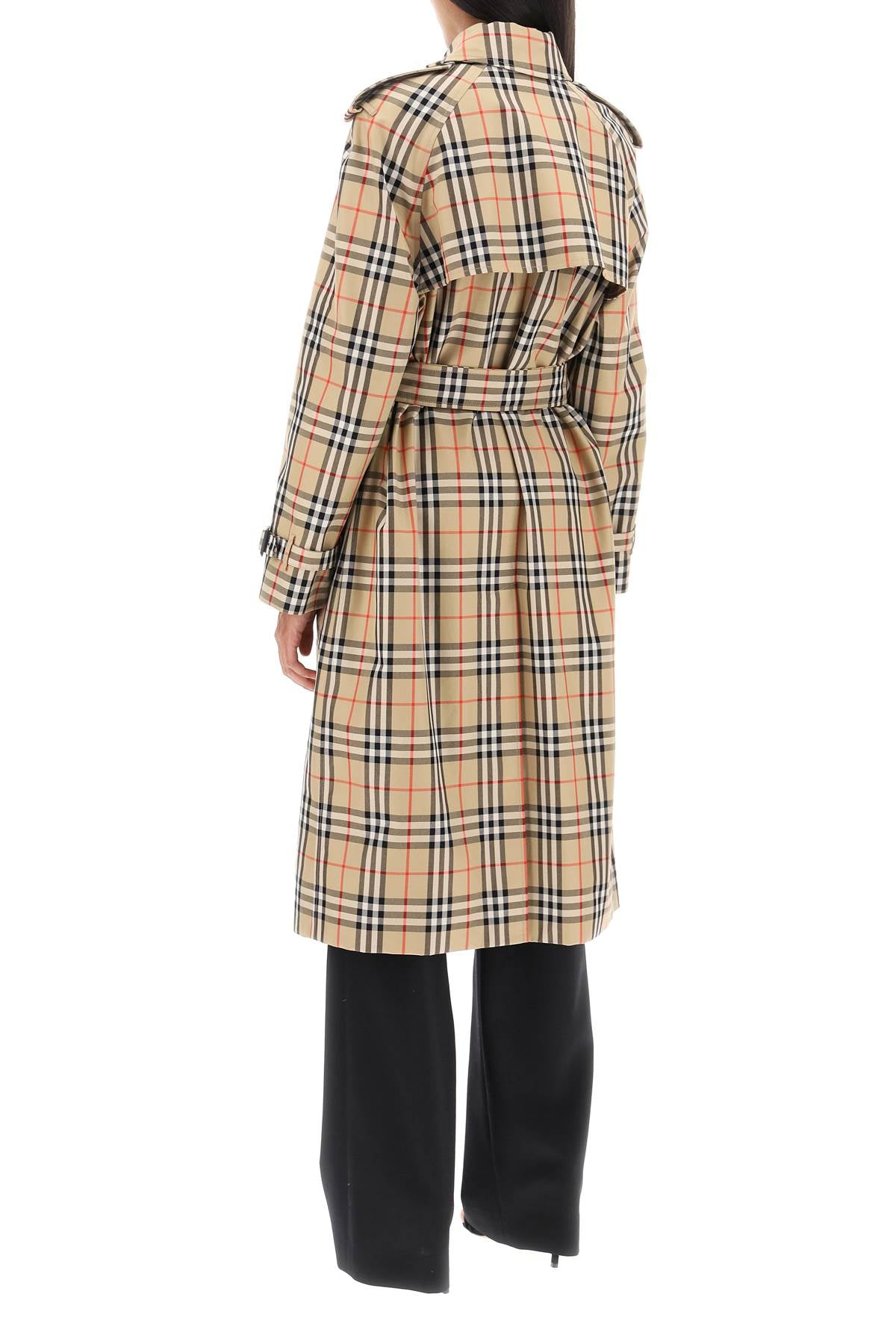 Burberry Burberry check trench coat