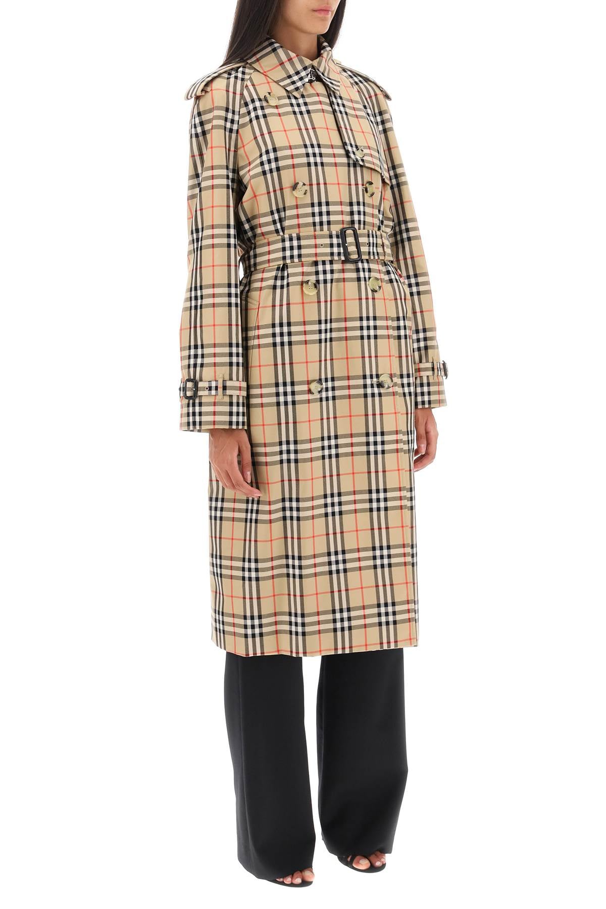 Burberry Burberry check trench coat