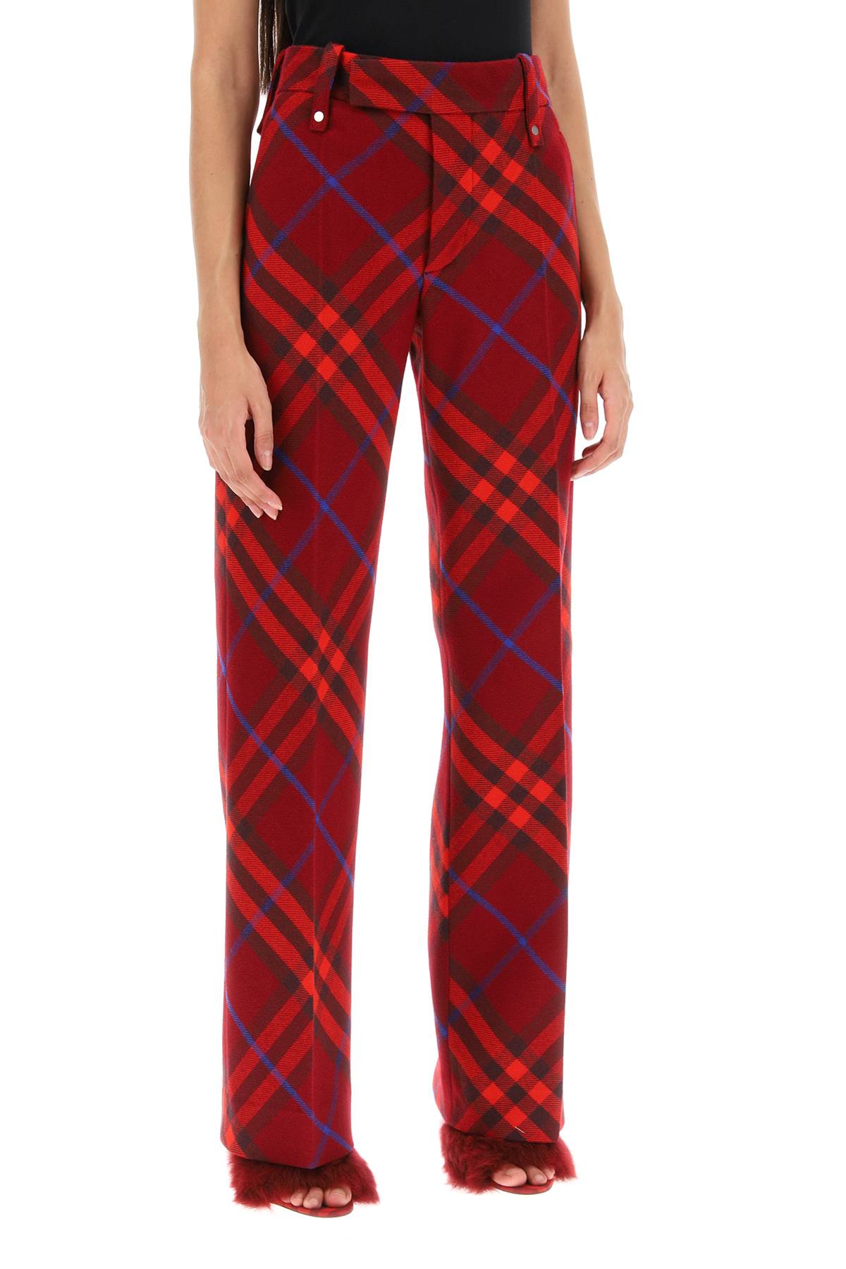 Burberry Burberry burberry check wool pants