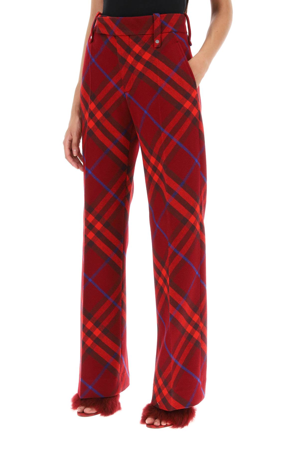 Burberry Burberry burberry check wool pants