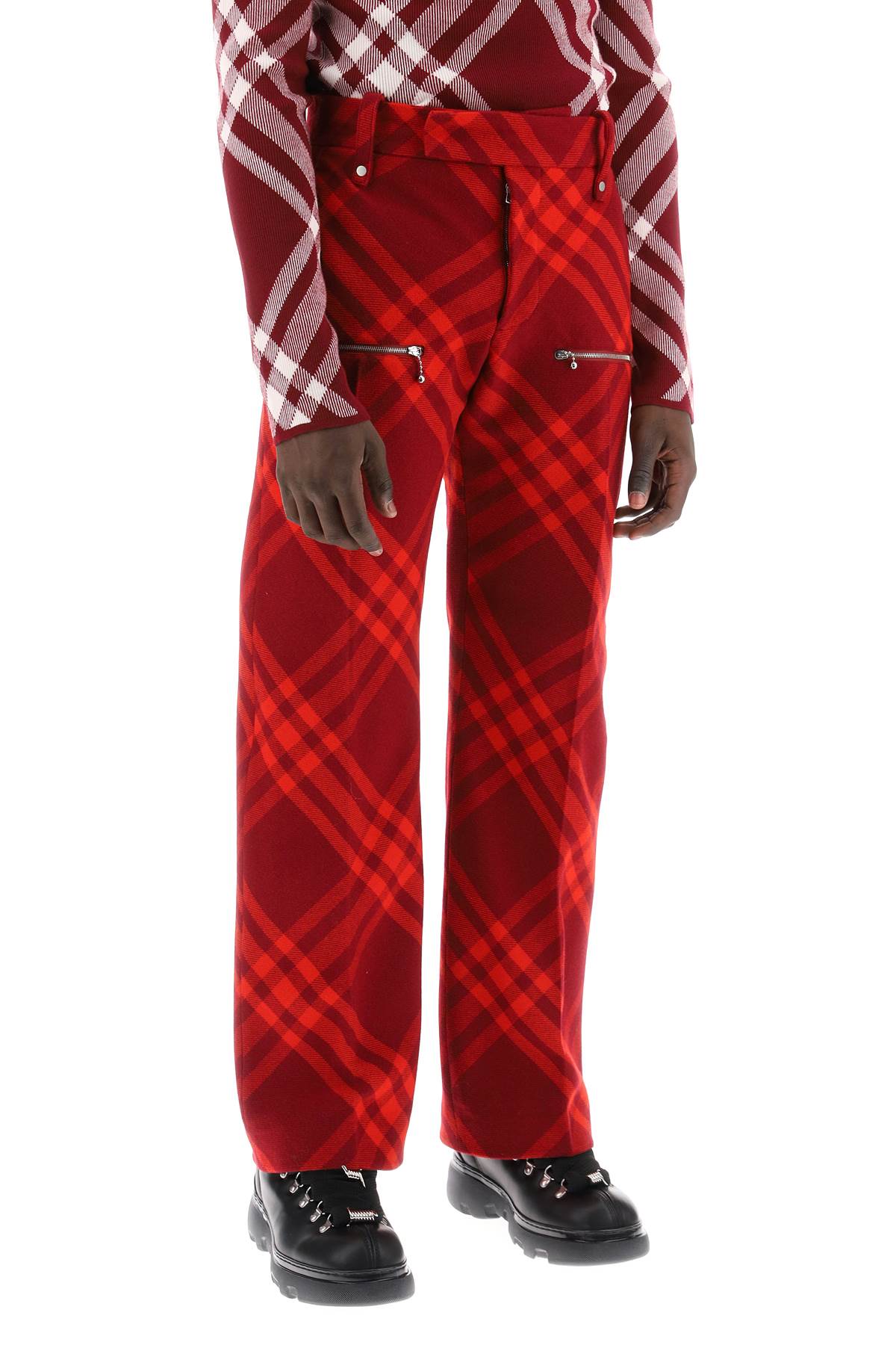 Burberry Burberry check wool pants