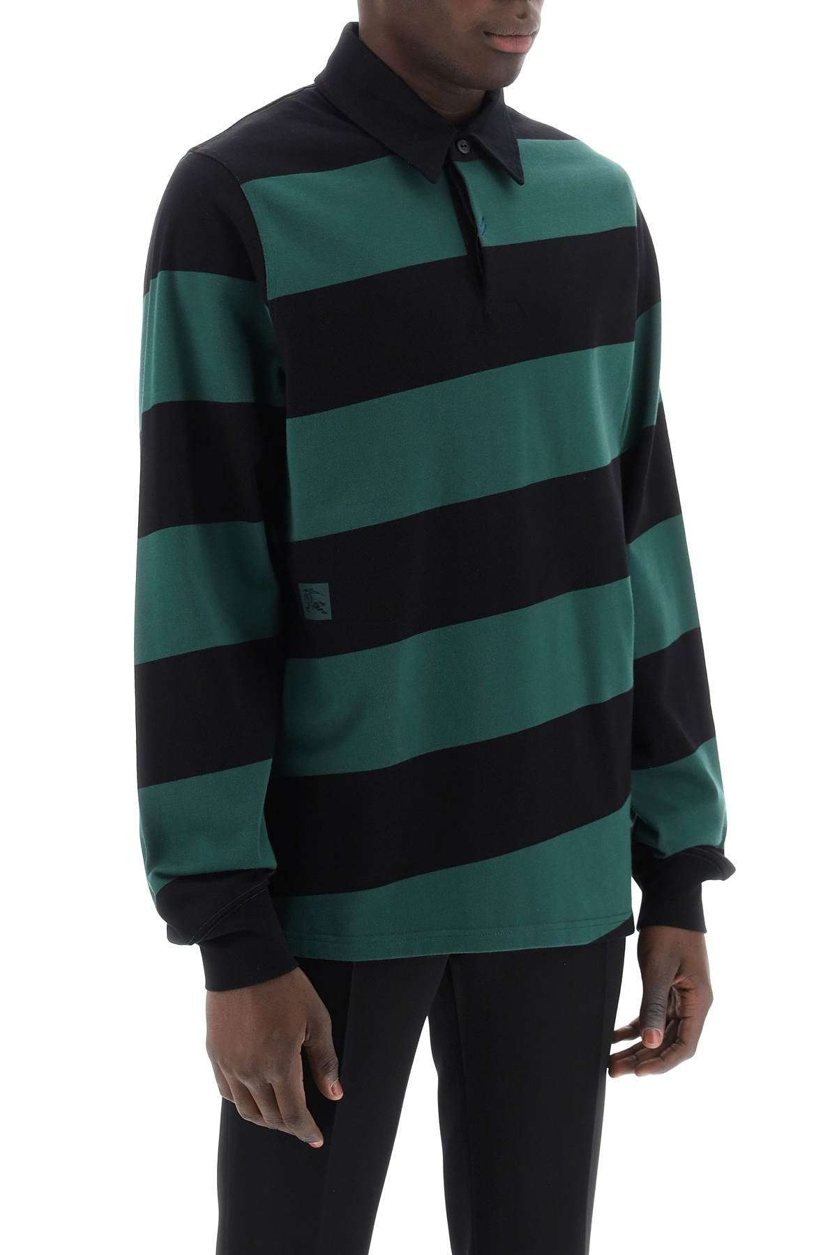 Burberry Burberry striped long sleeve polo shirt