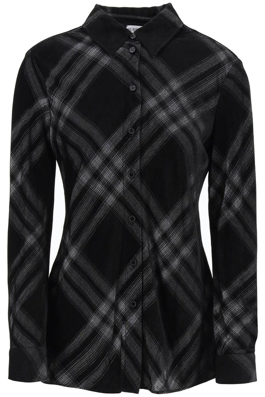 Burberry Burberry camicia check in corduroy