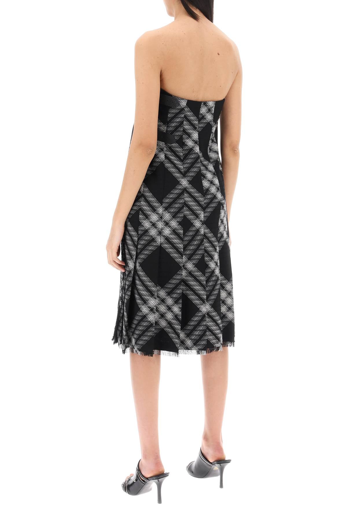 Burberry Burberry midi dress with check pattern