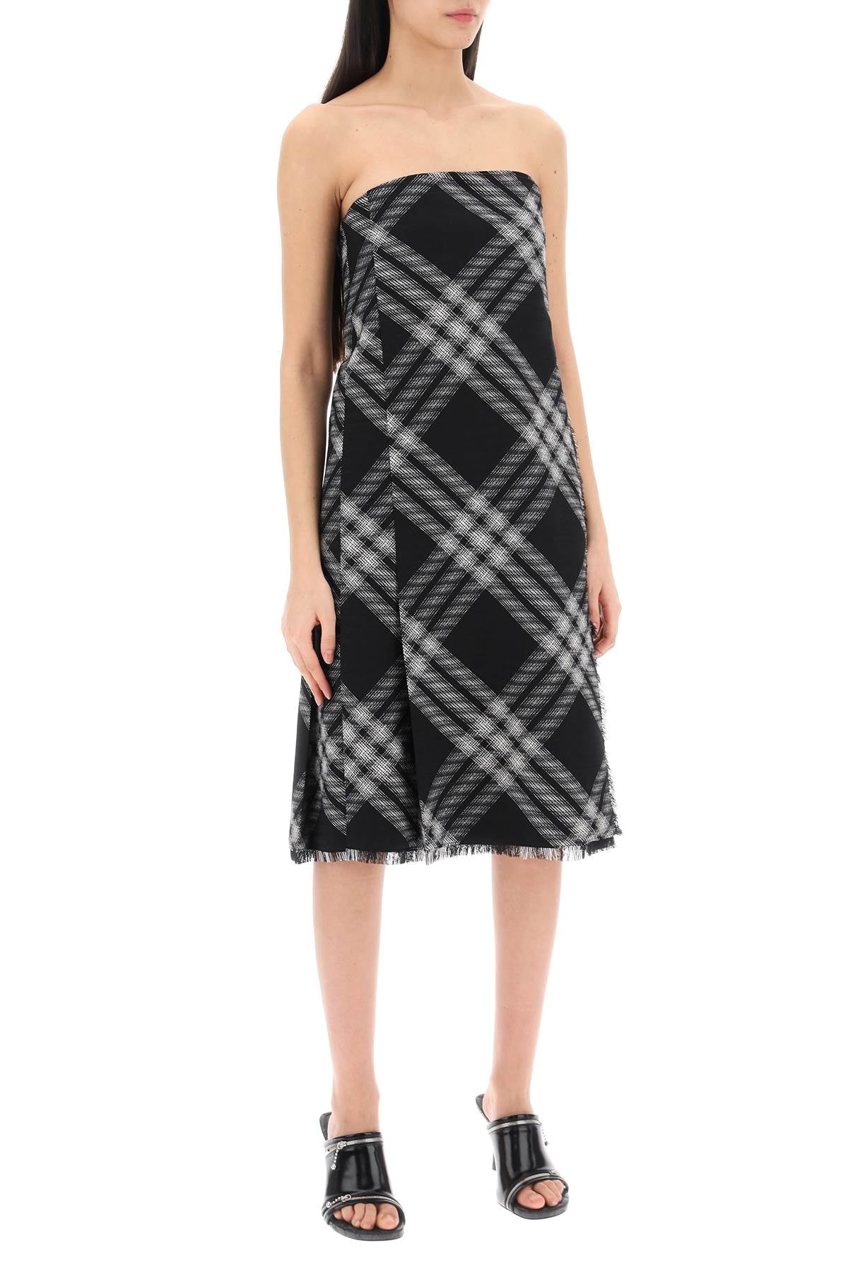 Burberry Burberry midi dress with check pattern