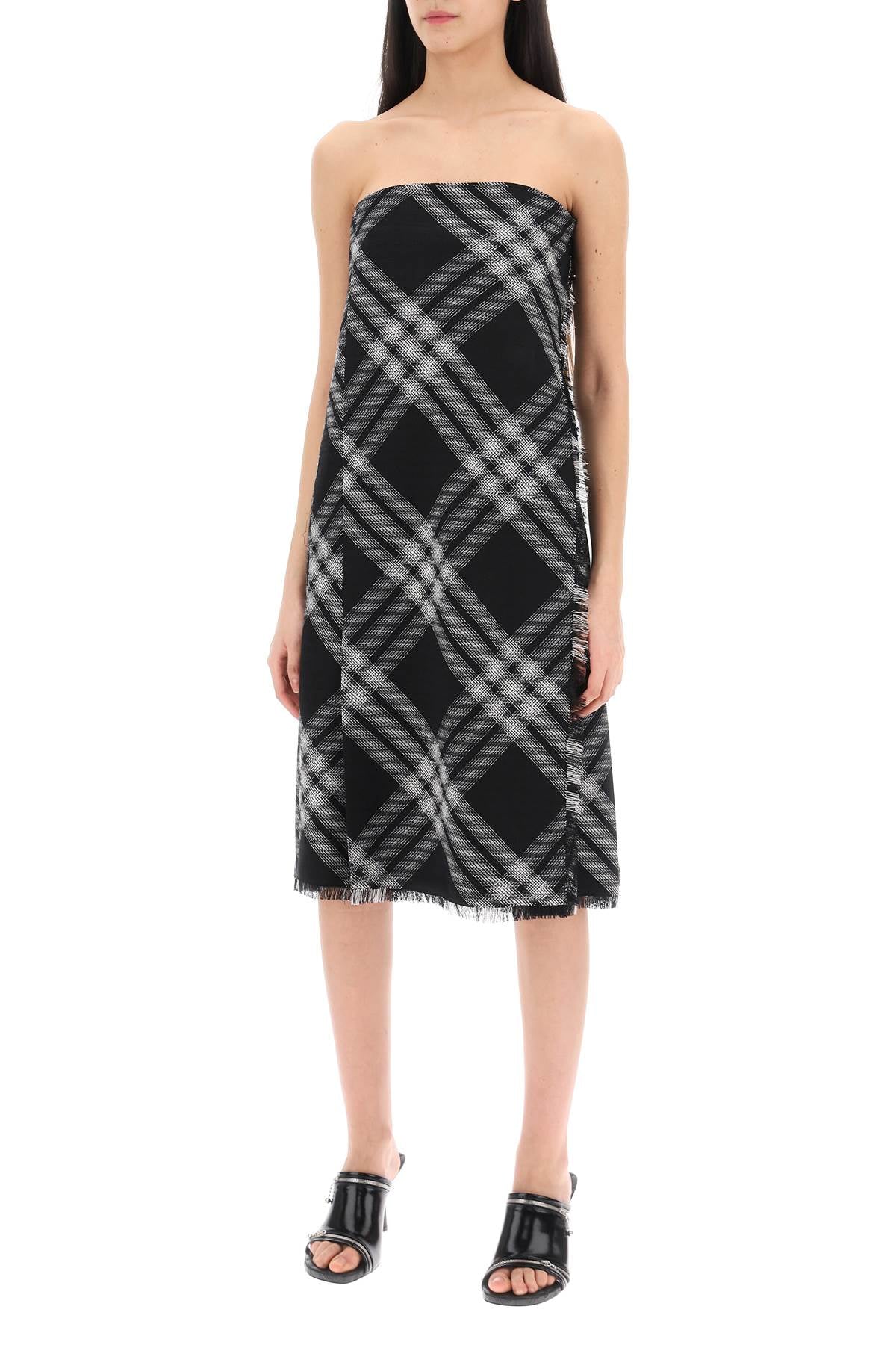 Burberry Burberry midi dress with check pattern