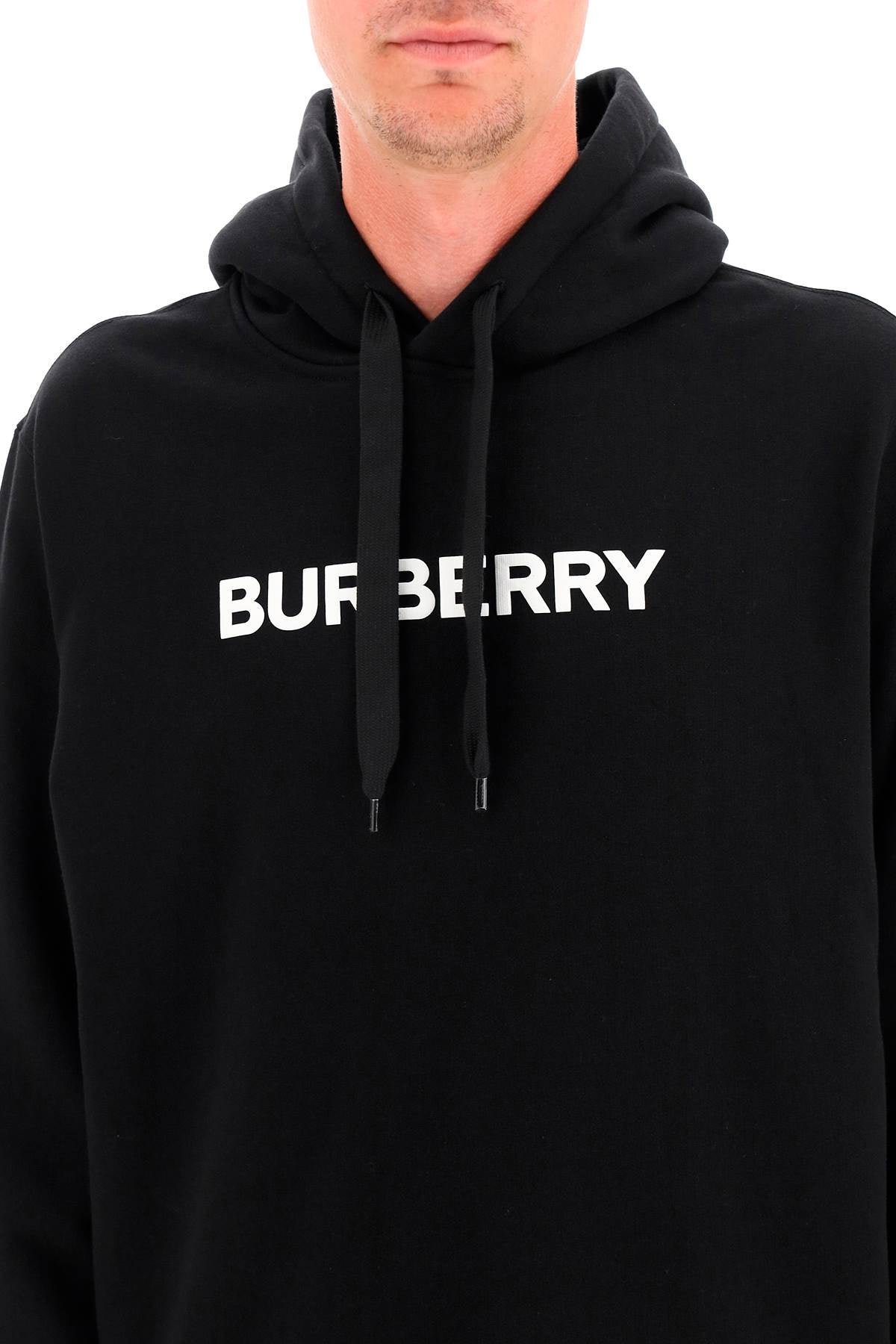 Burberry Burberry ansdell هوديي مع طباعة الشعار