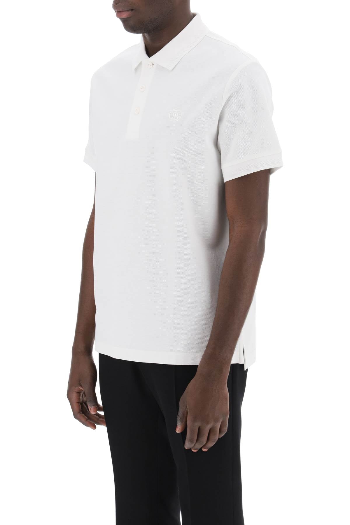 Burberry Burberry eddie organic pique polo shirt