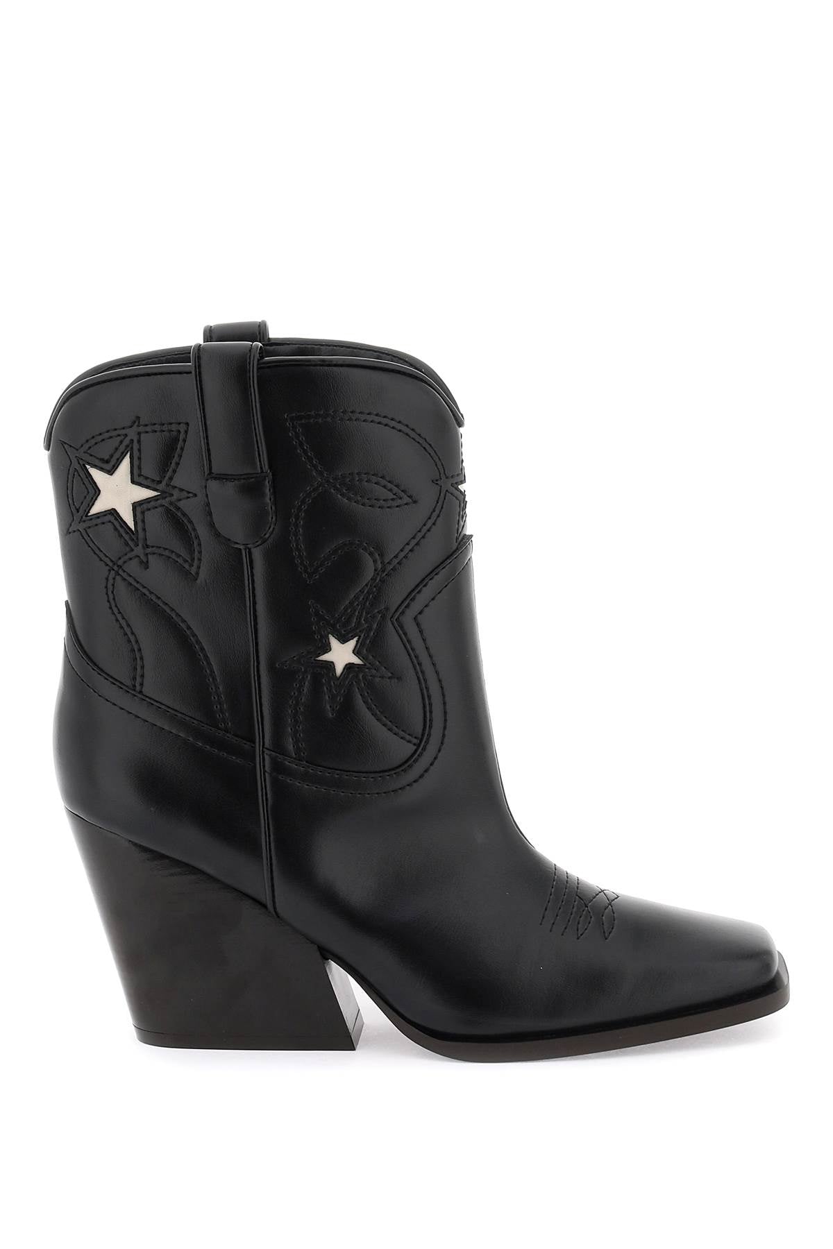 Stella McCartney Stella mccartney texan ankle boots with star embroidery