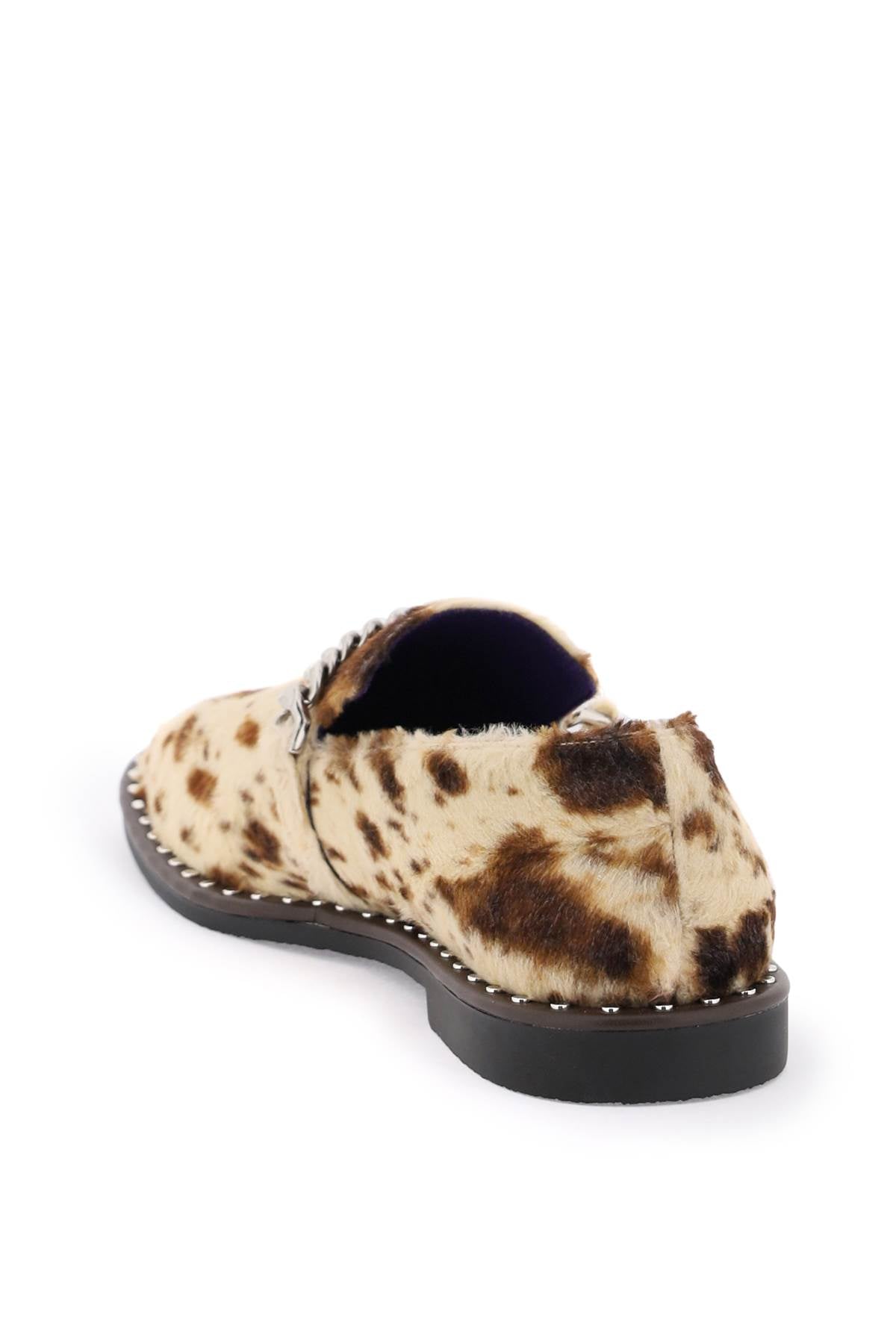 Stella McCartney Stella mccartney falabella loafers in appaloosa-printed velvet