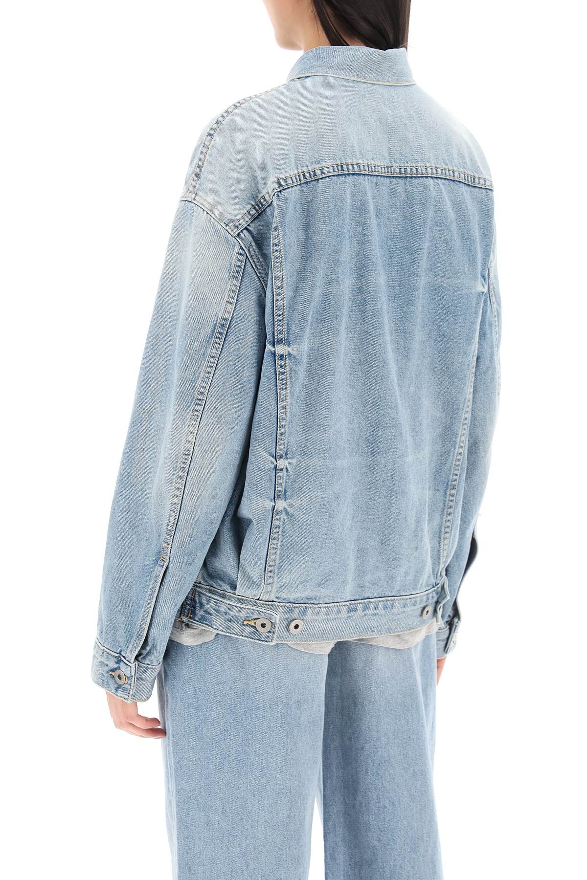 INTERIOR Interior oversized denim jacket