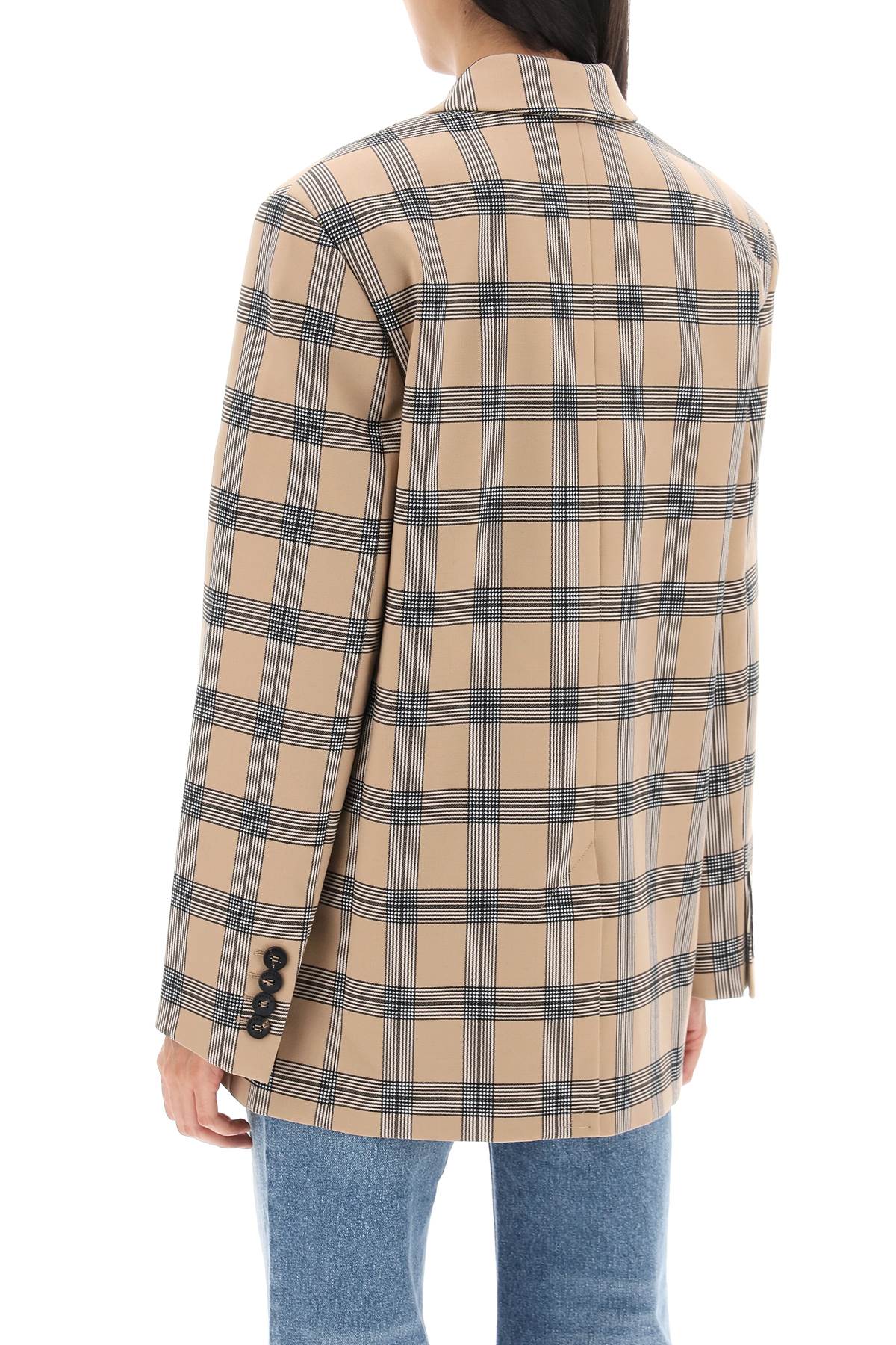 Zimmermann Zimmermann oversized luminosity jacket with check motif