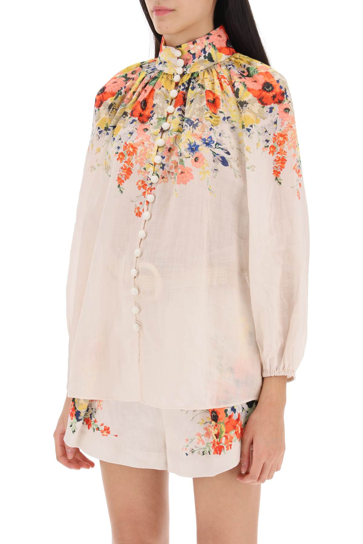 Zimmermann Zimmermann alight ramie billow blouse