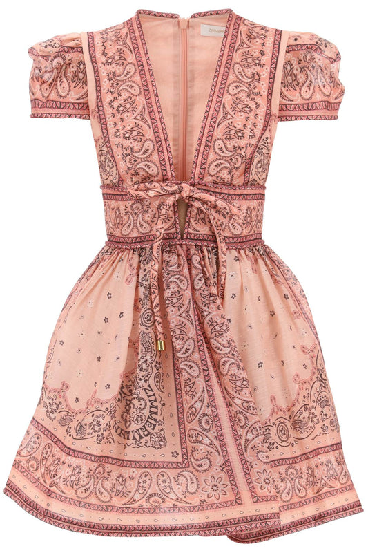 Zimmermann matchmaker mini dress with bandana motif