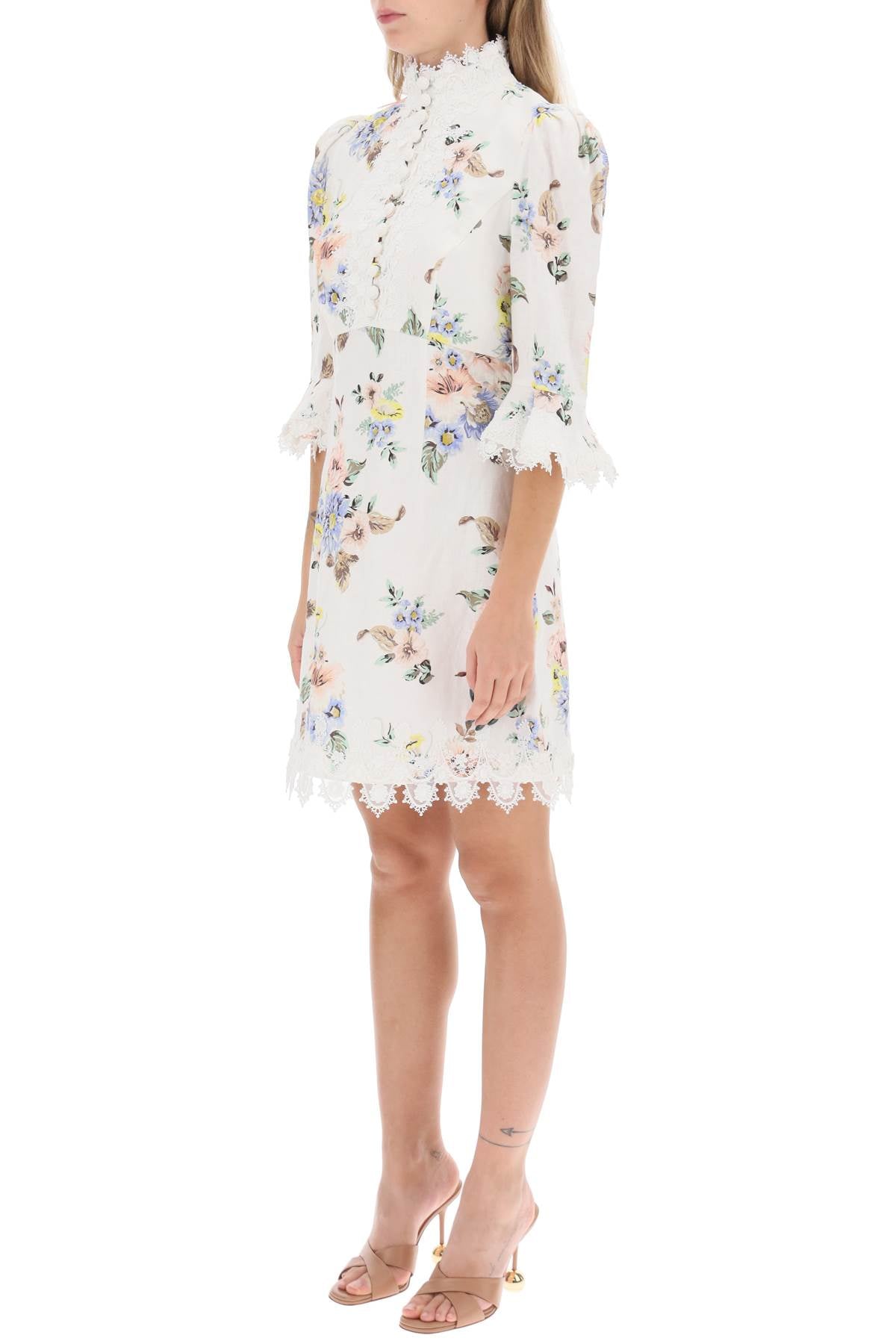 Zimmermann Zimmermann applique linen mini dress