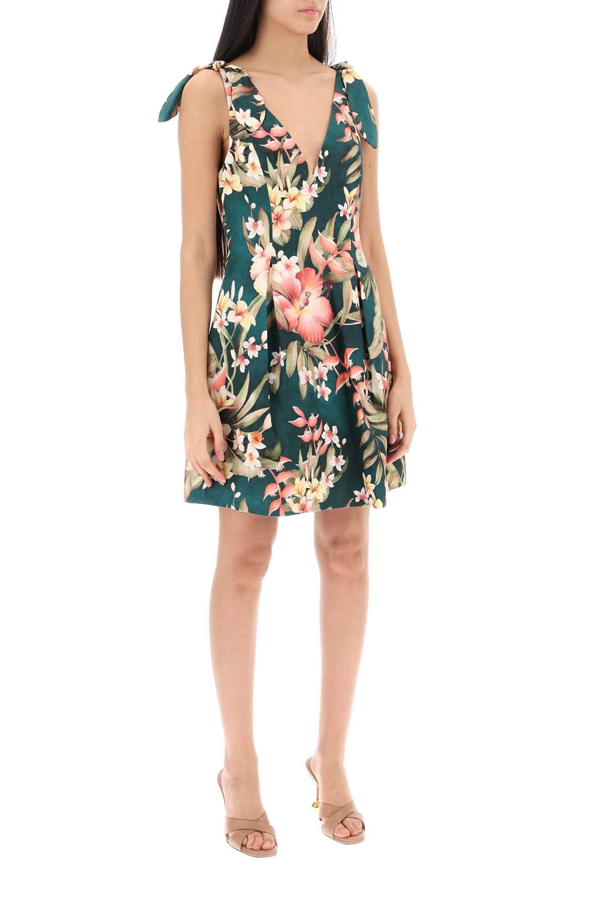 Zimmermann Zimmermann lexi tie mini floral dress