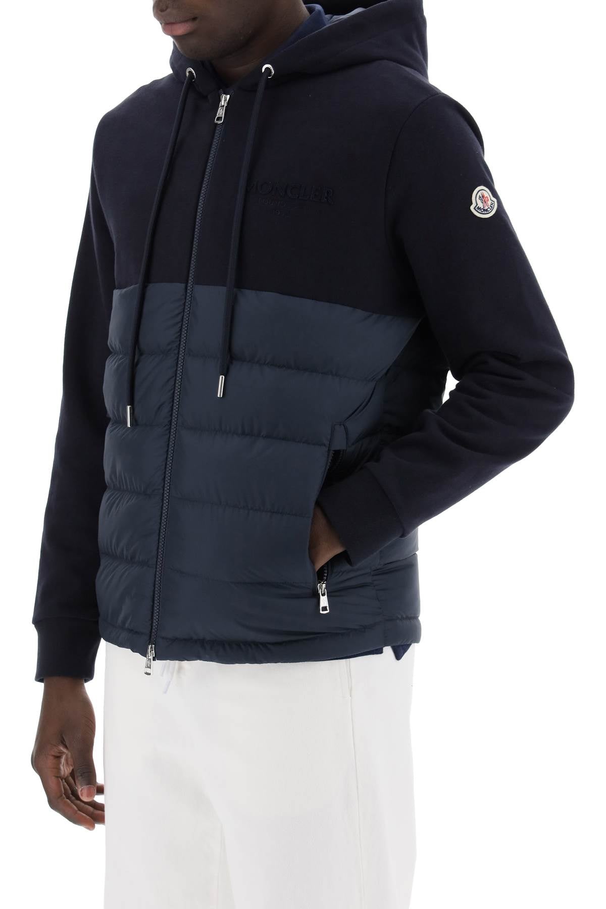 Moncler basic sweatshirt with padded