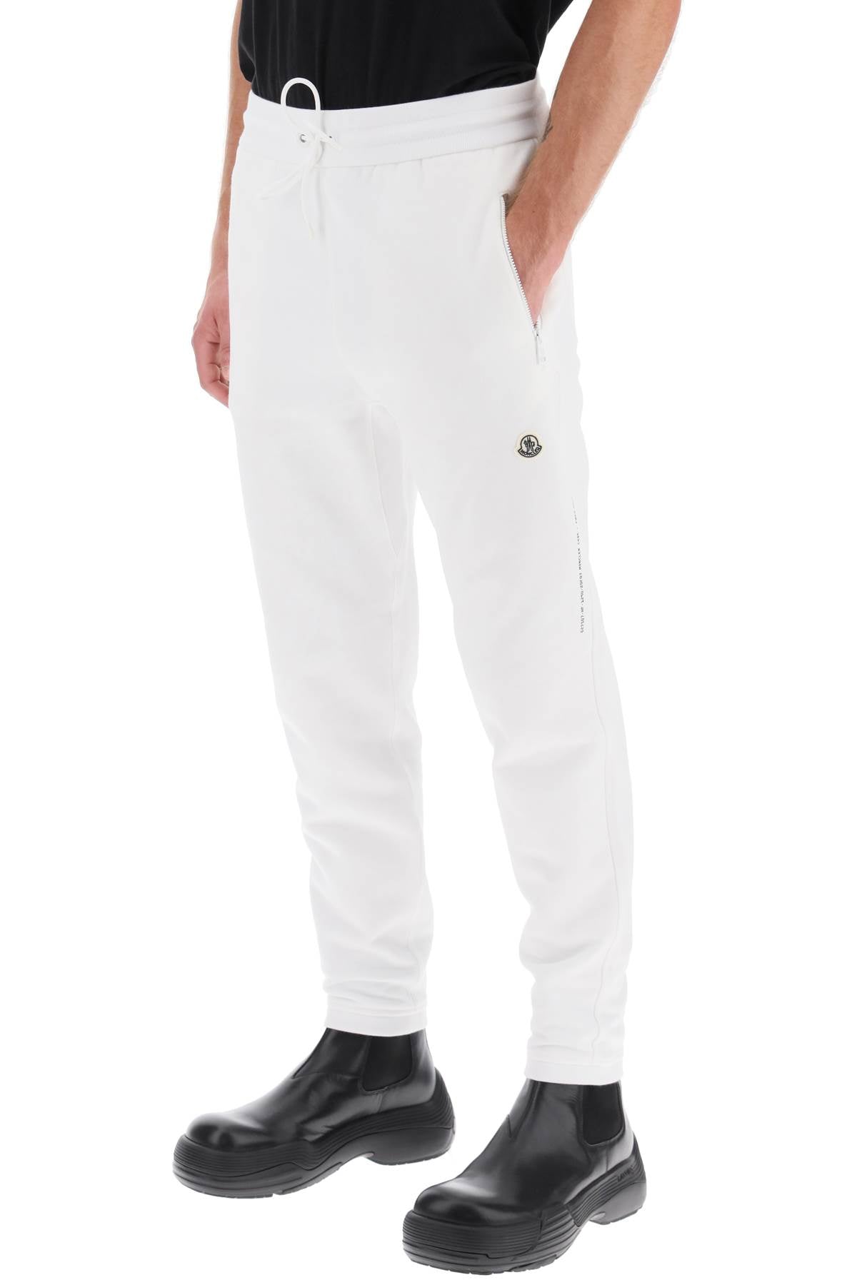 Moncler X FRAGMENT HIROSHI FUJIWARA Moncler x fragment hiroshi fujiwara tapered cotton sweatpants