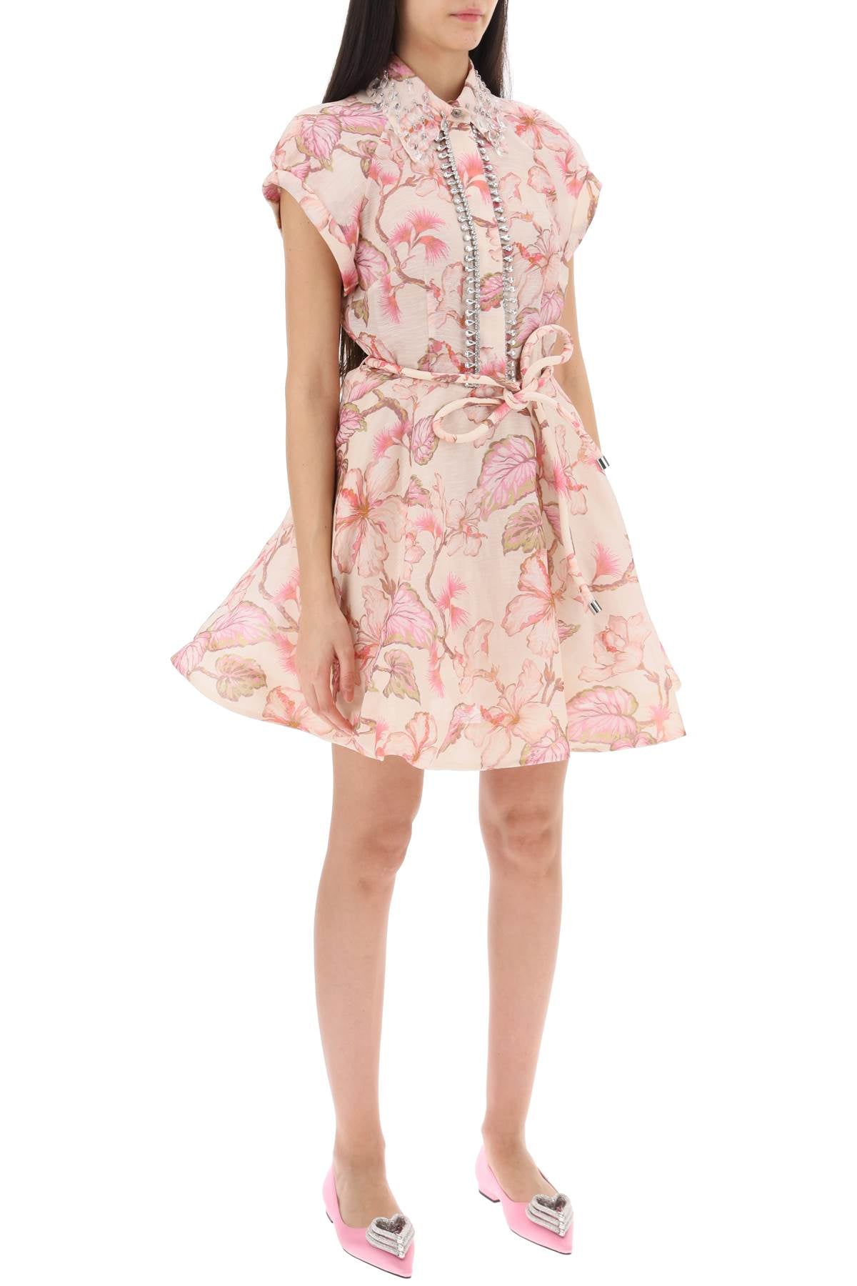 Zimmermann Zimmermann matchmaker flip floral dress with appliqués