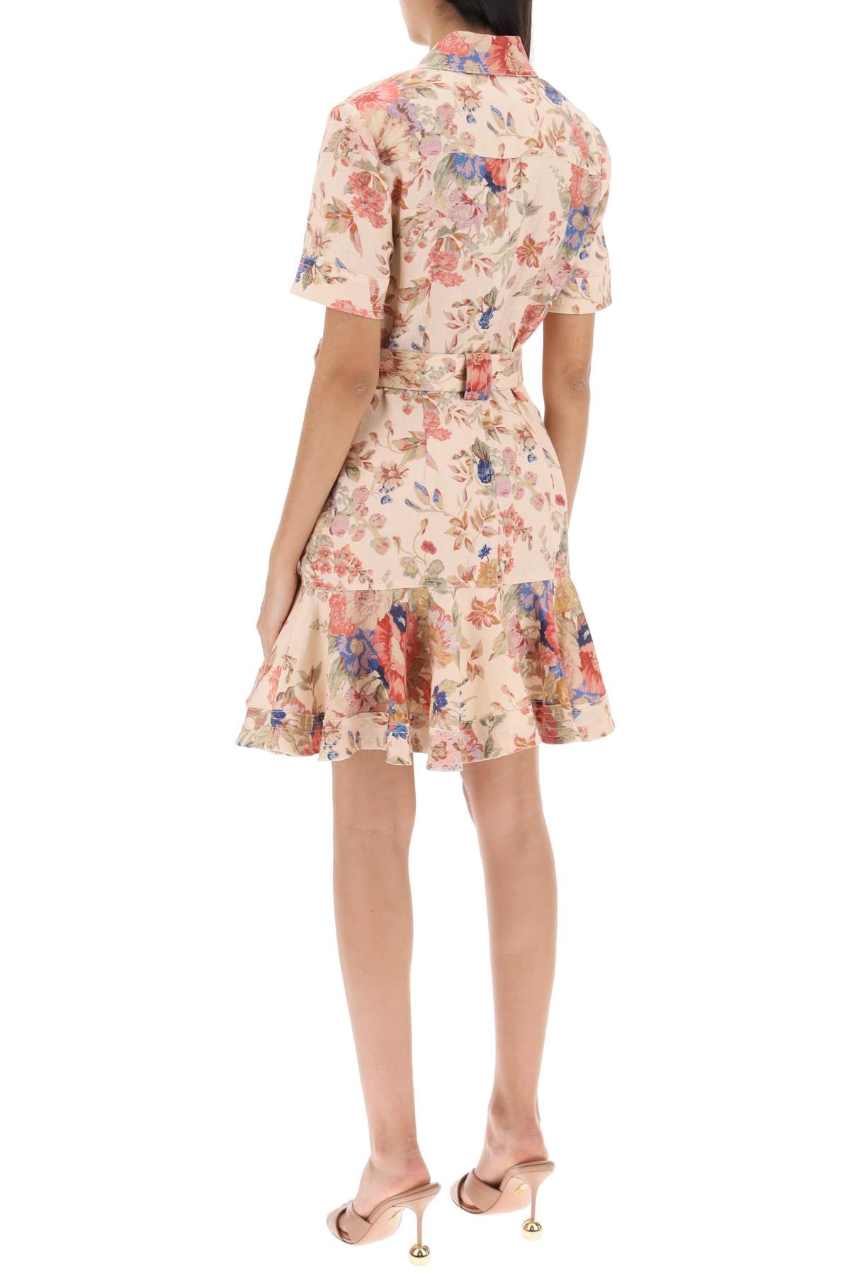 Zimmermann Zimmermann august belted linen shirt dress