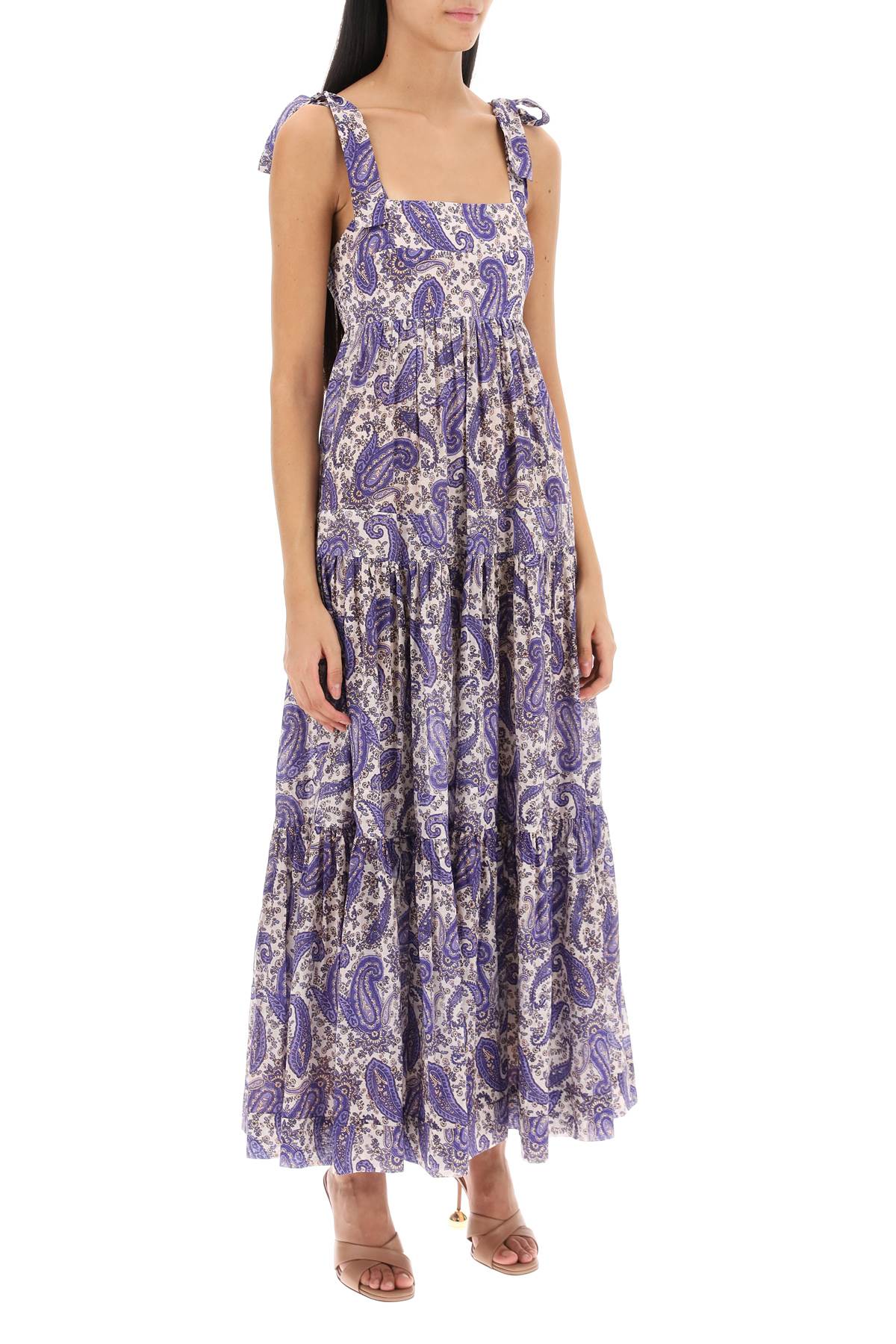 Zimmermann Zimmermann devi tie floral maxi dress