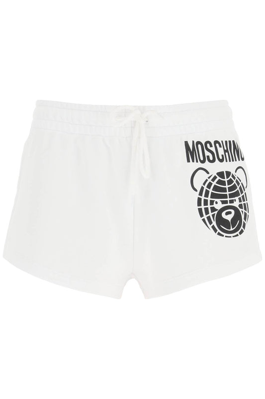 Moschino Moschino sporty shorts with teddy print