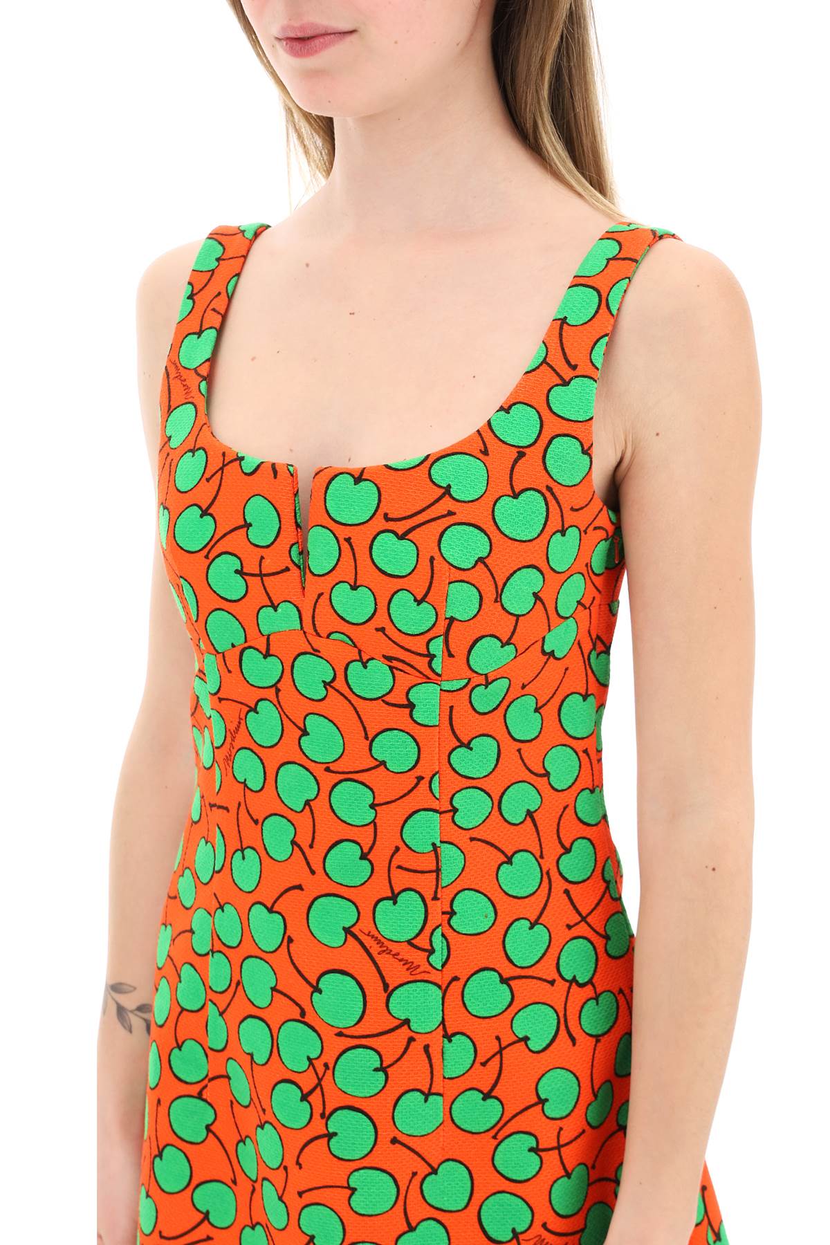 Moschino Moschino cherry print short dress