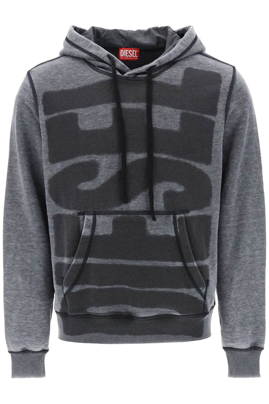 Diesel Diesel hoodie with burn-out logo