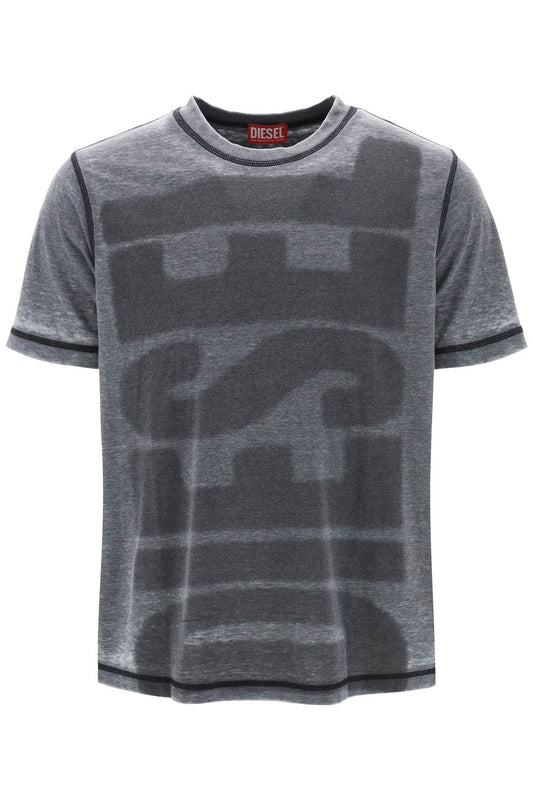 Diesel Diesel t-shirt with burn-out logo