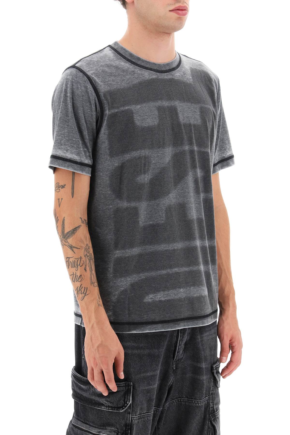 Diesel Diesel t-shirt with burn-out logo