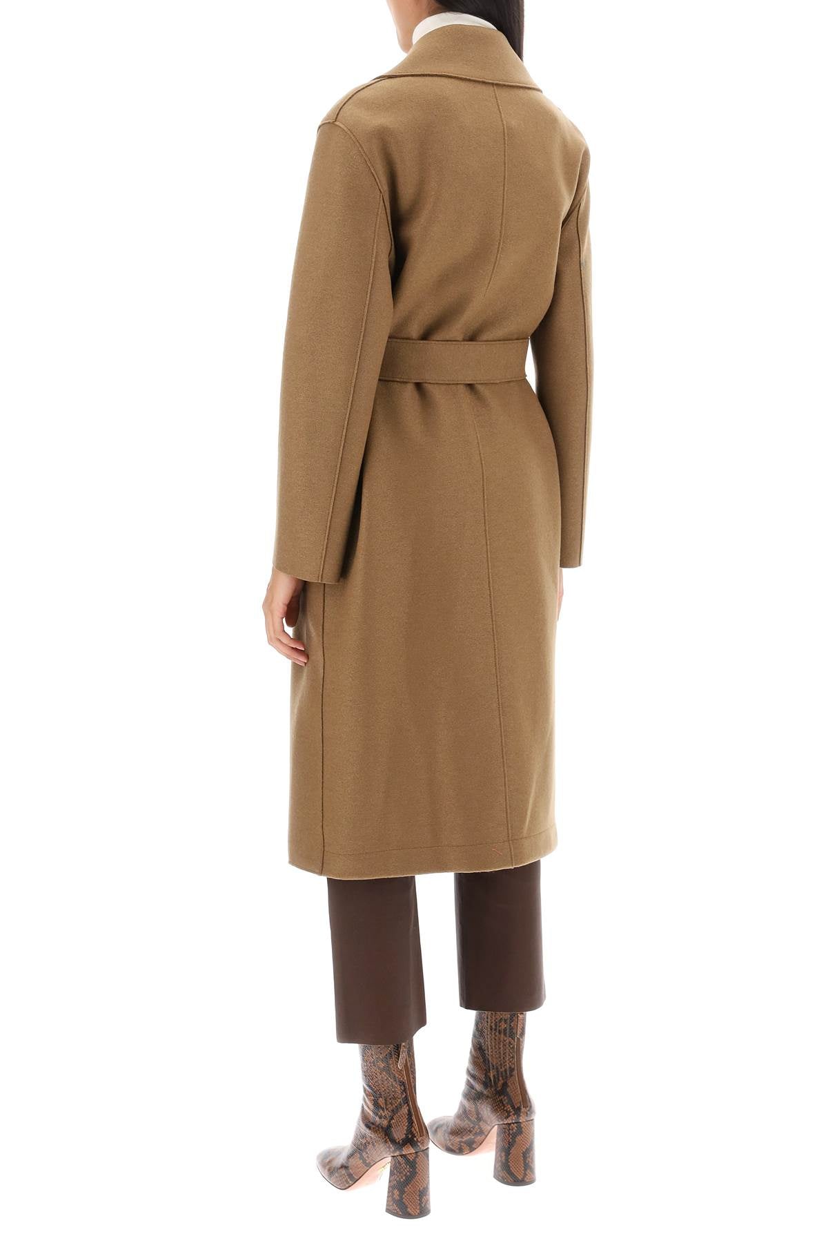 Harris Wharf London Harris wharf london long robe coat in pressed wool and polaire