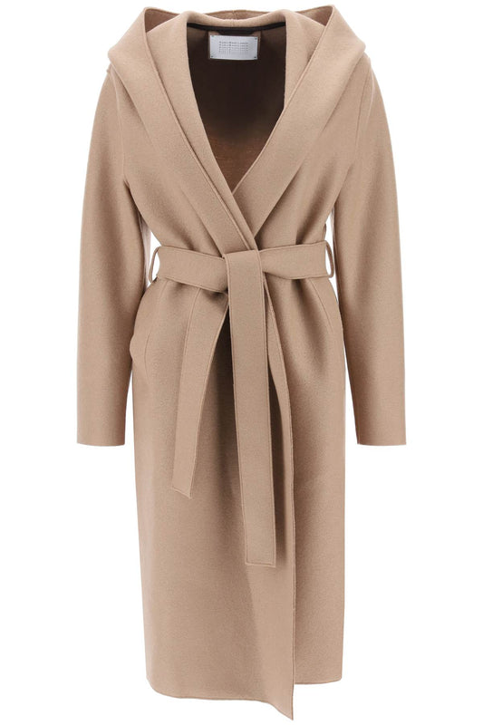 Harris Wharf London Harris wharf london hooded robe coat in pressed wool