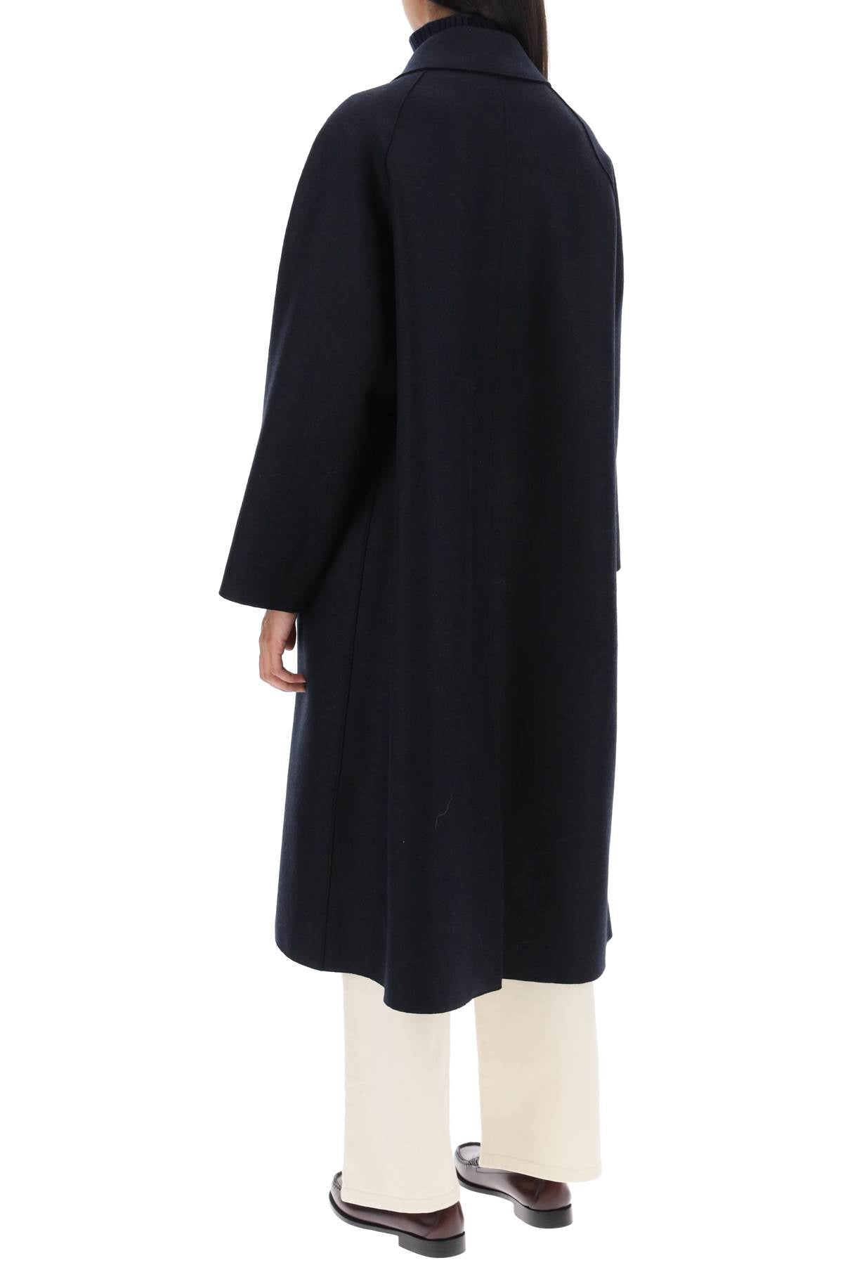 Harris Wharf London Harris wharf london balmacaan coat in pressed wool