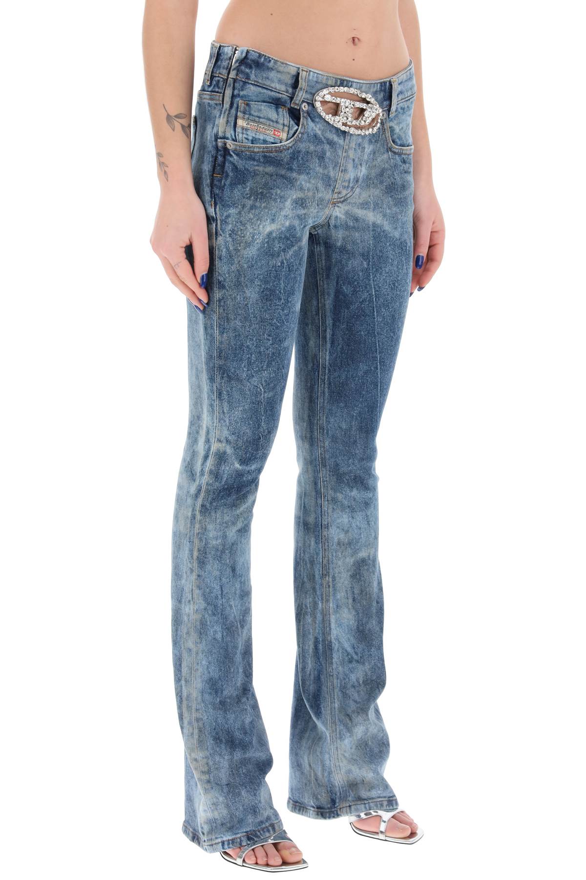 Diesel Diesel 1969 d-ebbey jeans with jewel buckle