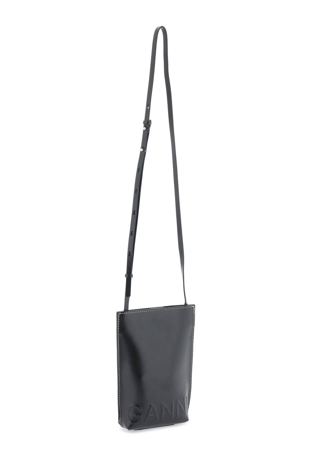 Ganni Ganni leather crossbody bag