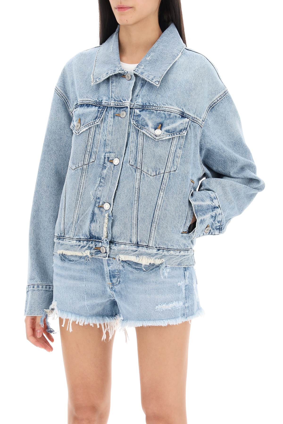 Agolde distressed denim jacket