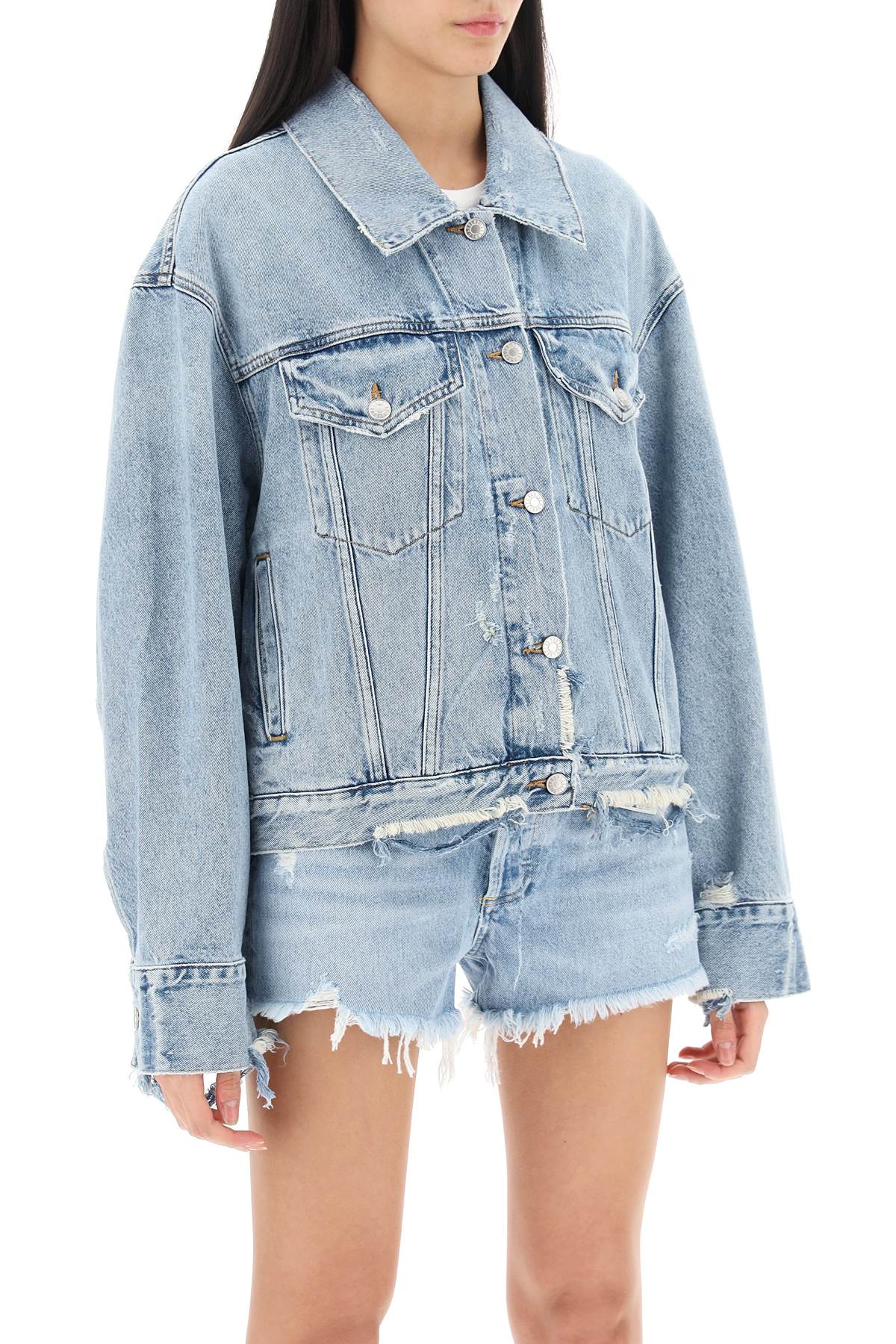 Agolde distressed denim jacket