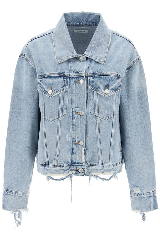 Agolde distressed denim jacket