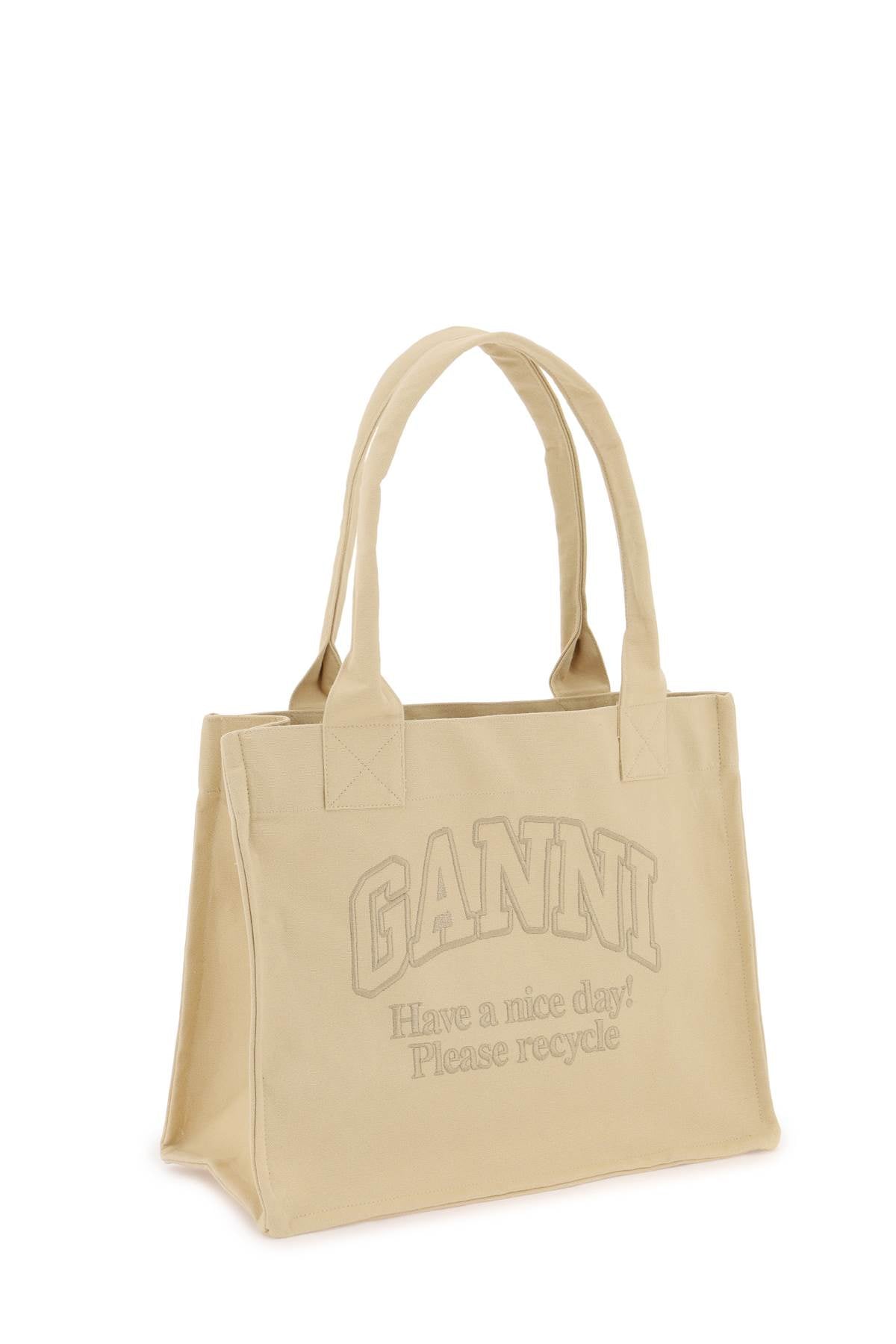 Ganni Ganni tote bag with embroidery