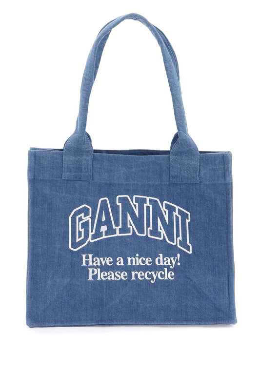 Ganni Ganni tote bag with embroidery