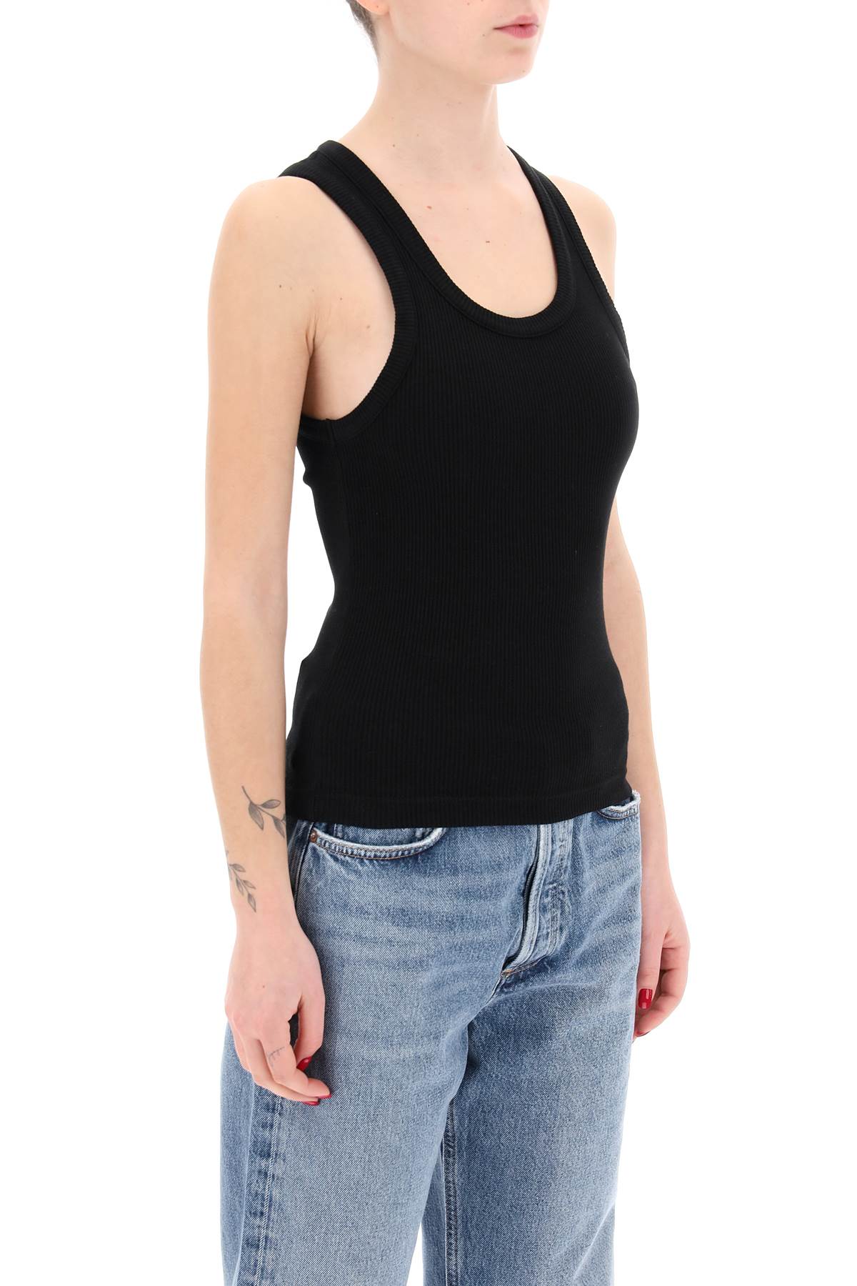 Agolde Agolde poppy ribbed tank top