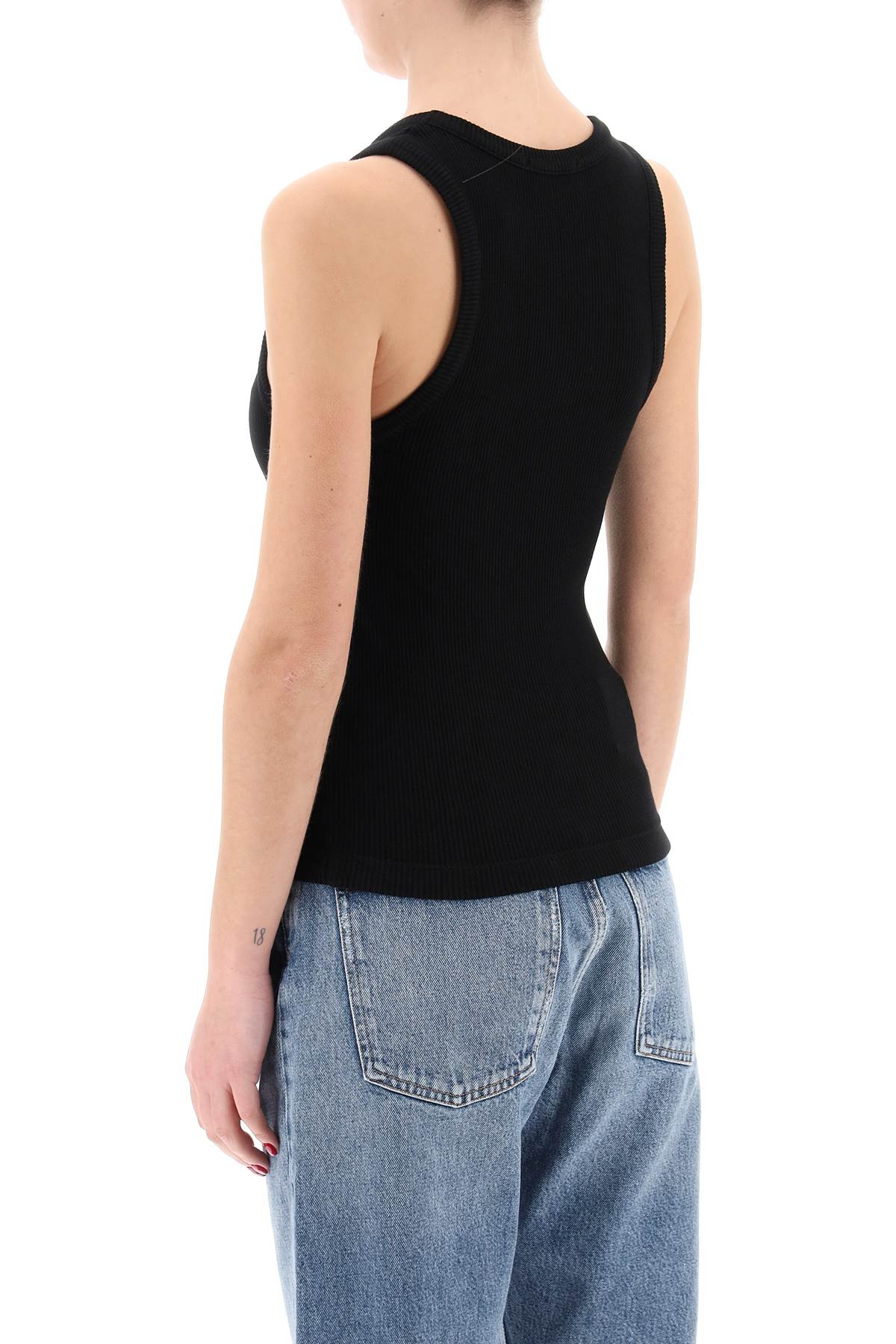 Agolde Agolde poppy ribbed tank top