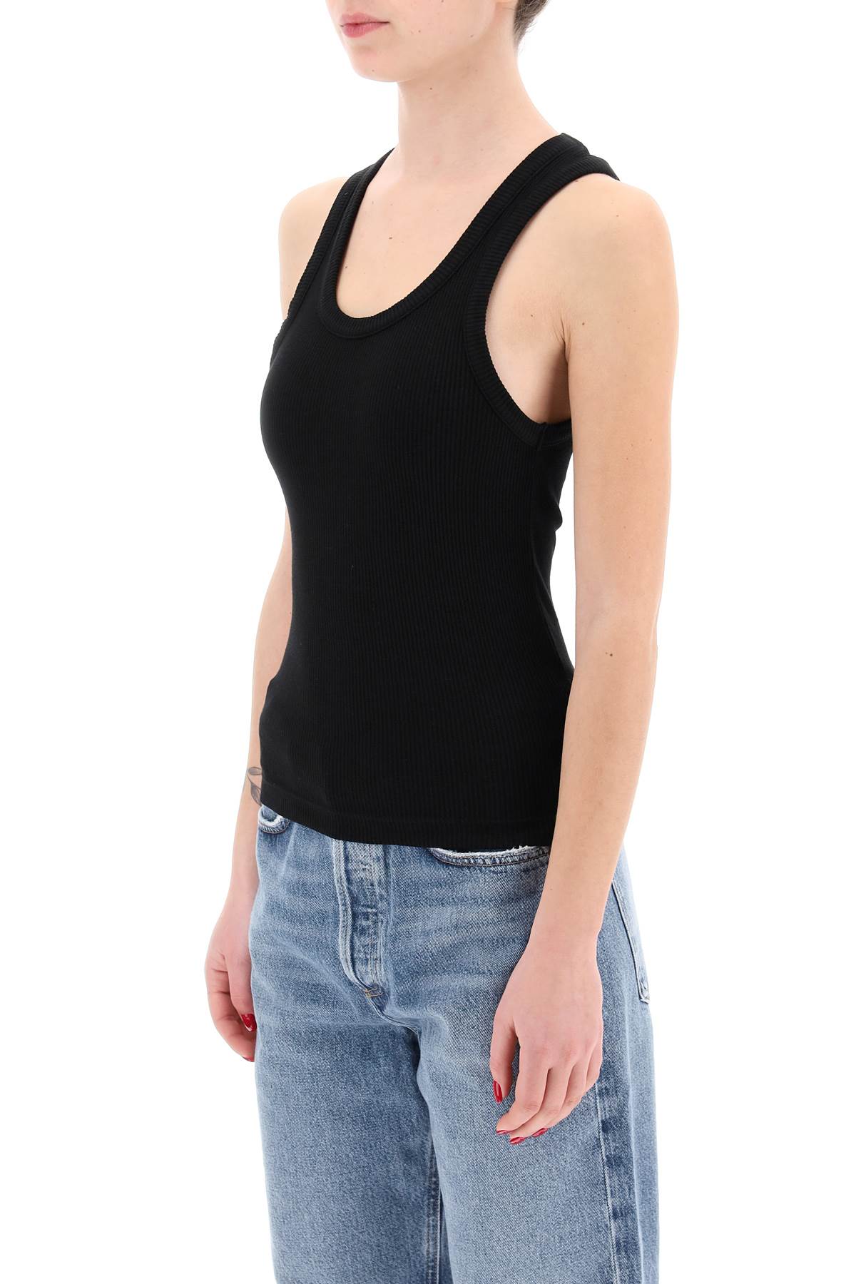 Agolde Agolde poppy ribbed tank top