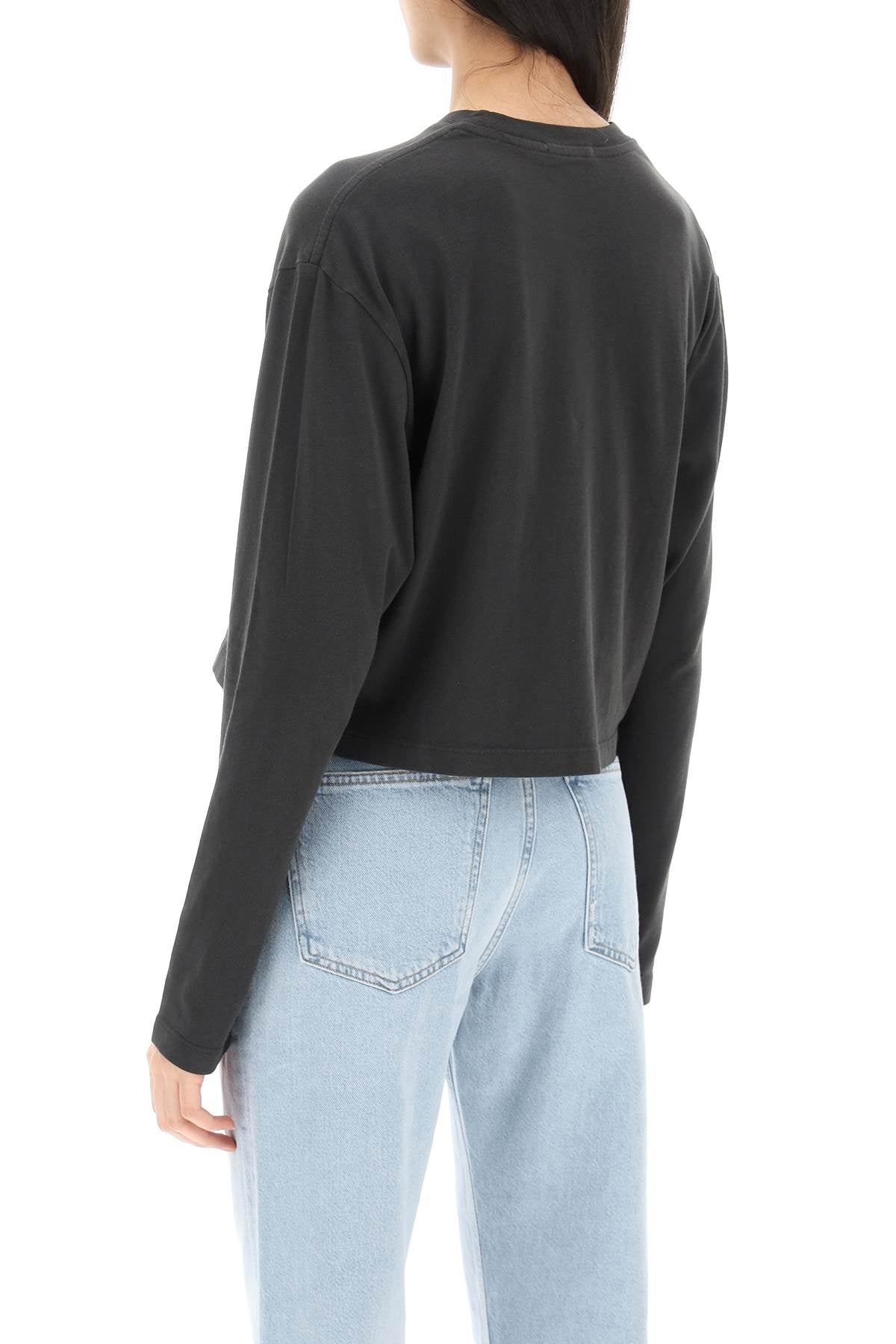 Agolde Agolde 'mason' long sleeve cropped t-shirt