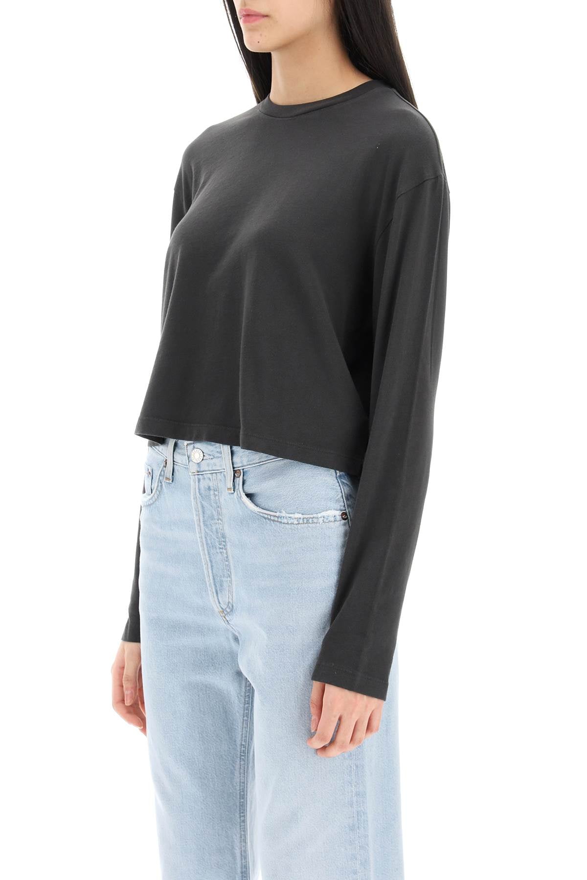 Agolde Agolde 'mason' long sleeve cropped t-shirt