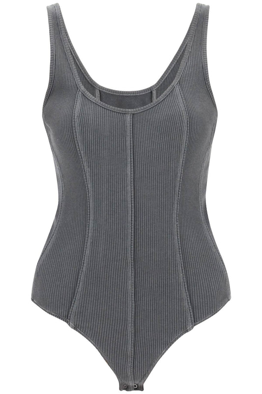 Agolde Agolde 'elna' rib knit tank bodysuit