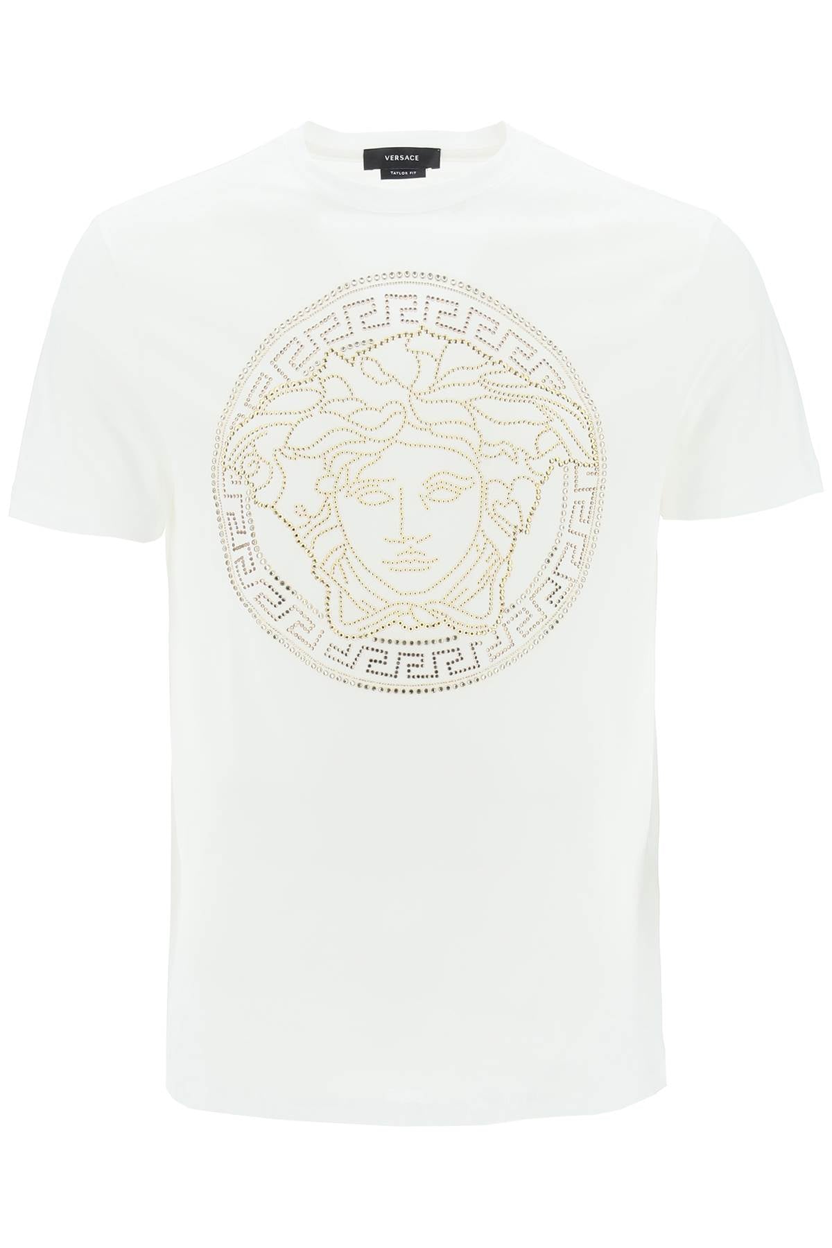 Versace medusa-studded taylor fit t-shirt