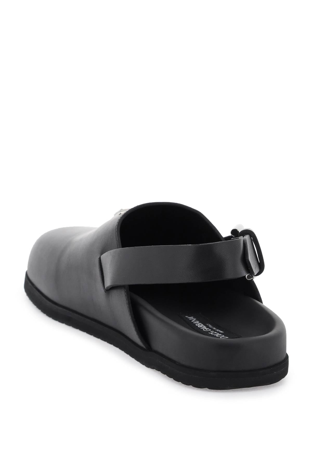 Dolce & Gabbana Dolce & gabbana leather clogs with buckle