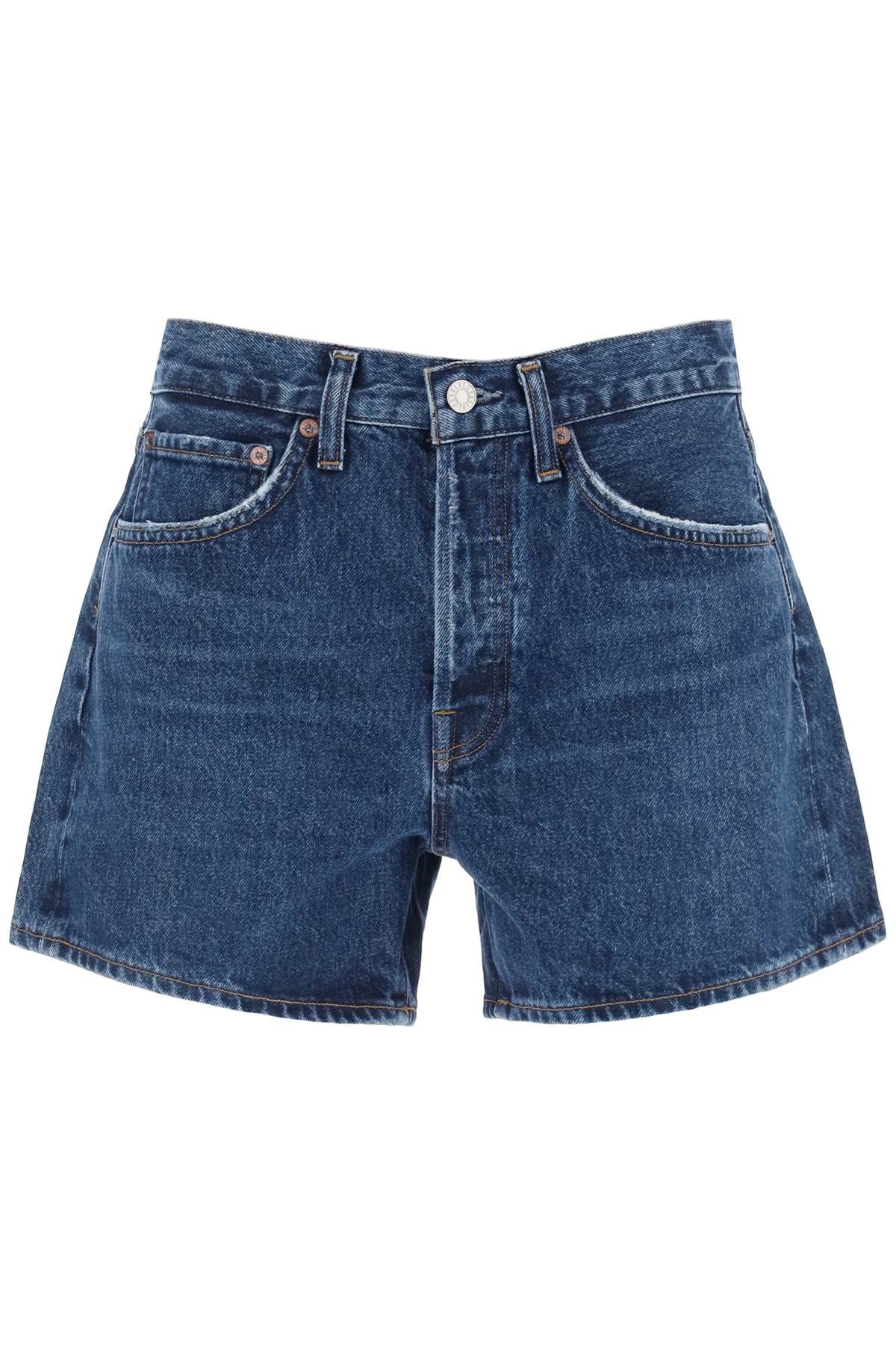 Agolde Agolde parker long denim shorts