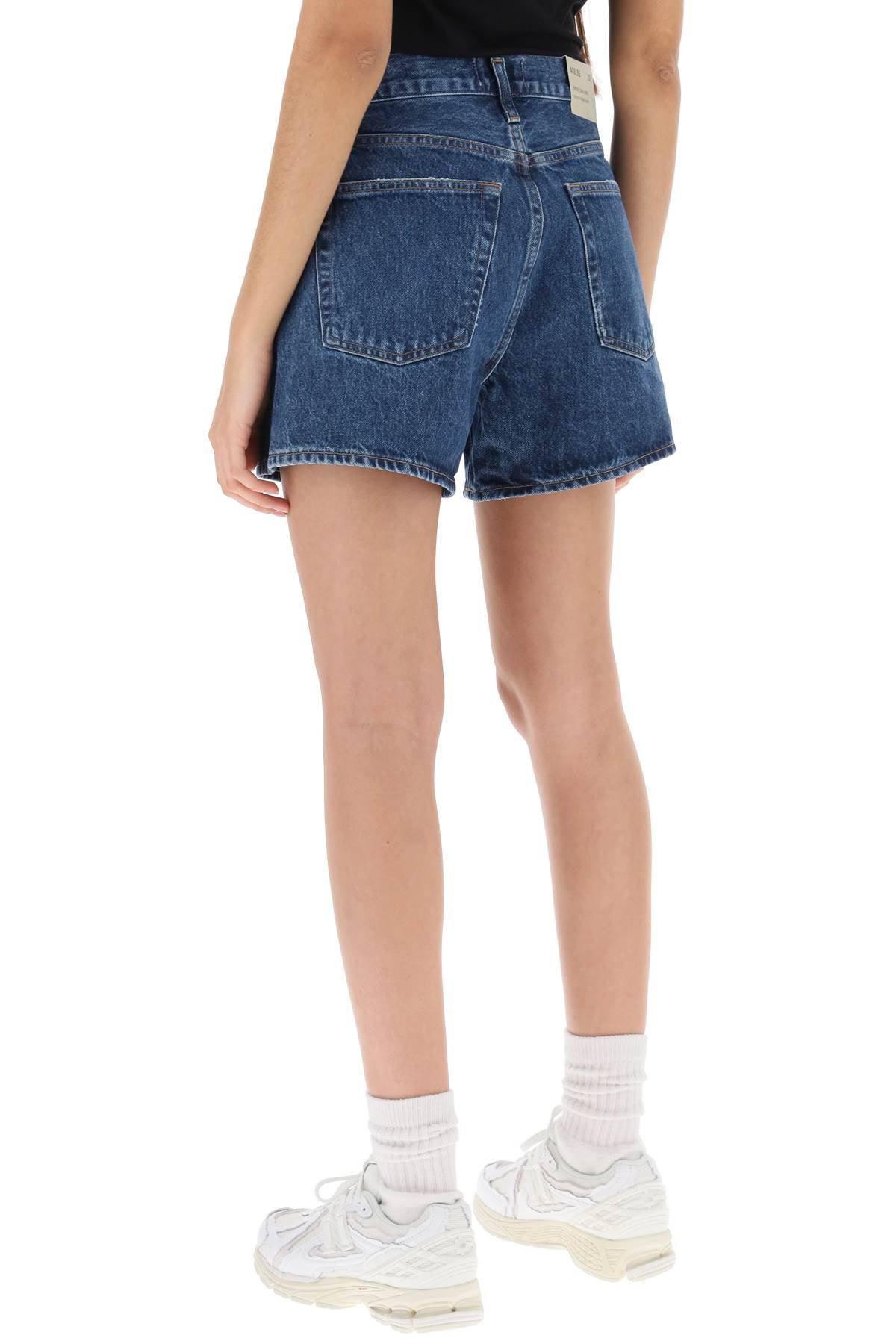 Agolde Agolde parker long denim shorts